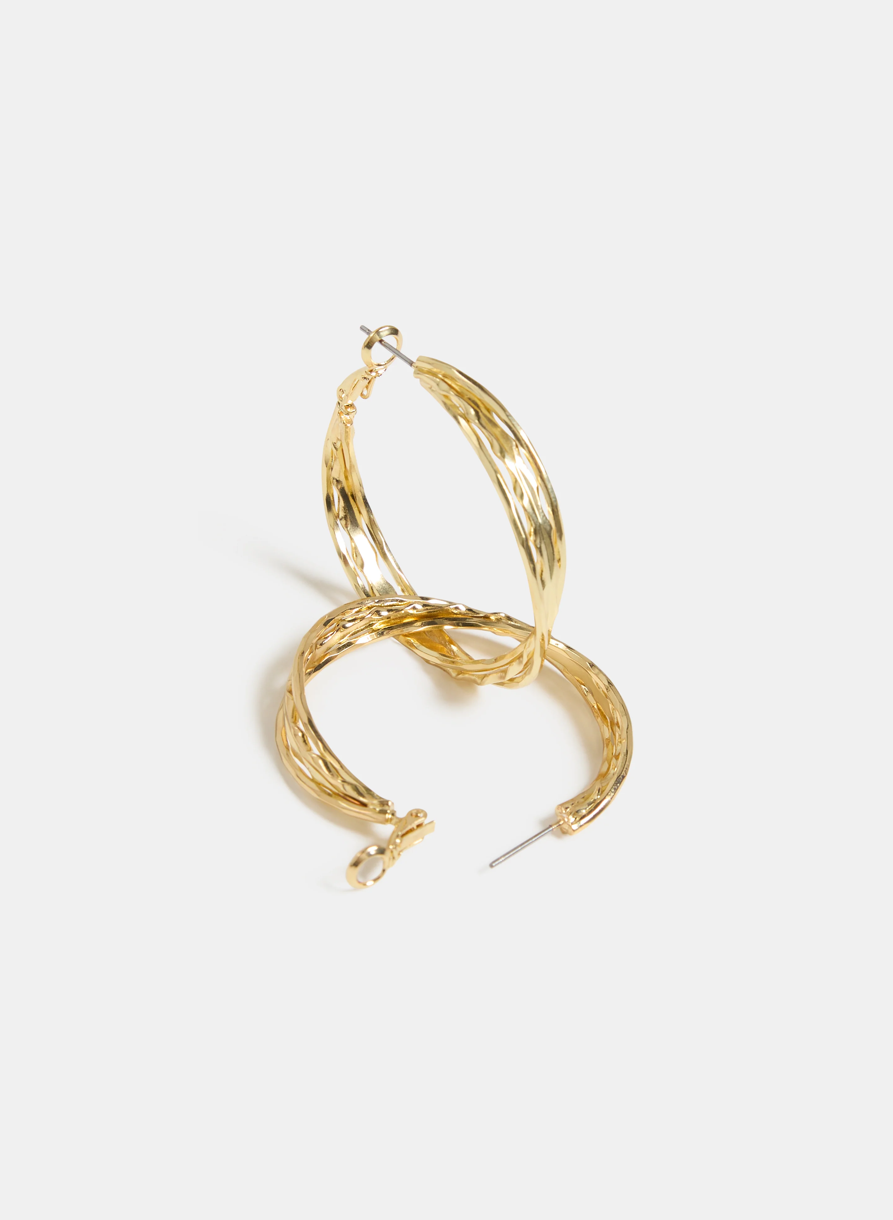 Twisted Hoop Earrings - Image 3