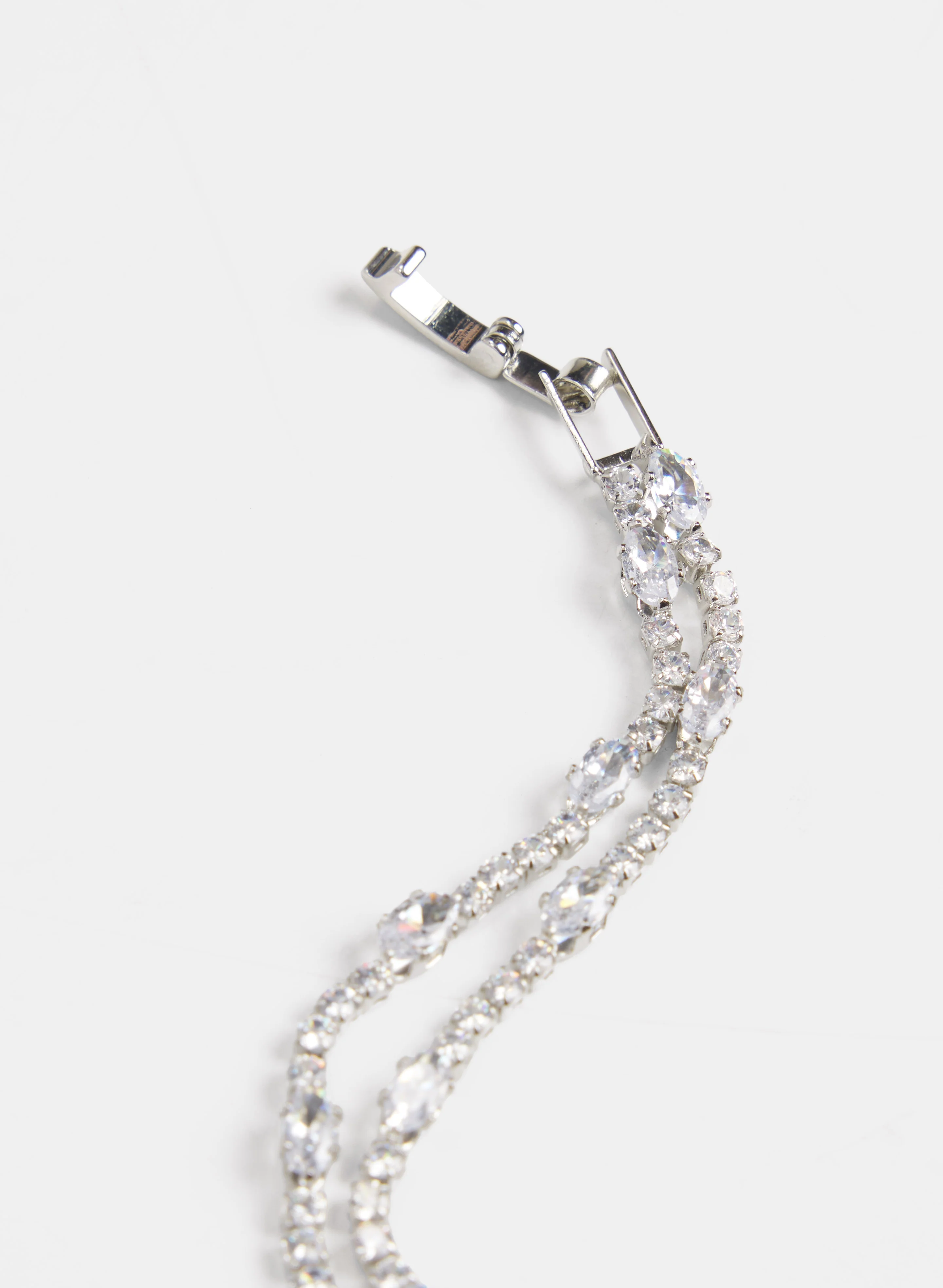 Two-Row Crystal Bracelet - Image 2