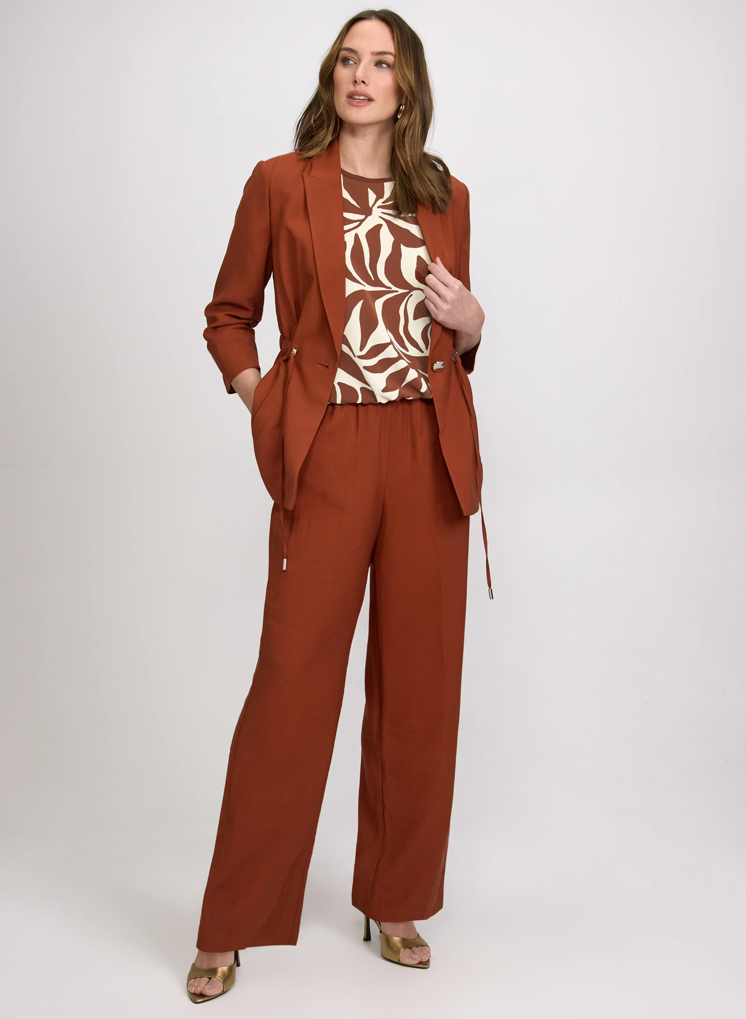 Two-Tone Floral Top - Image 5