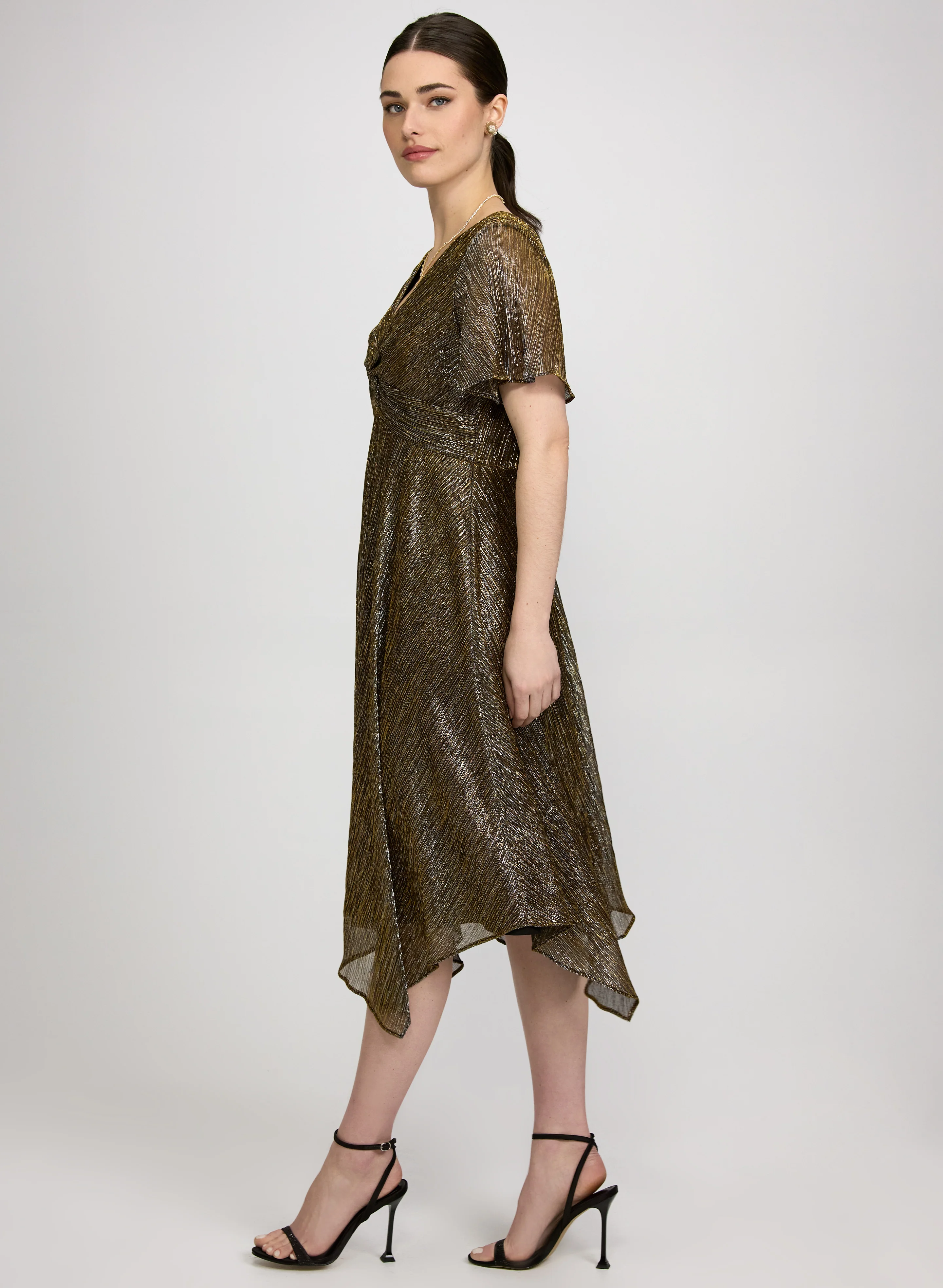 Two-Tone Metallic Dress - Image 2