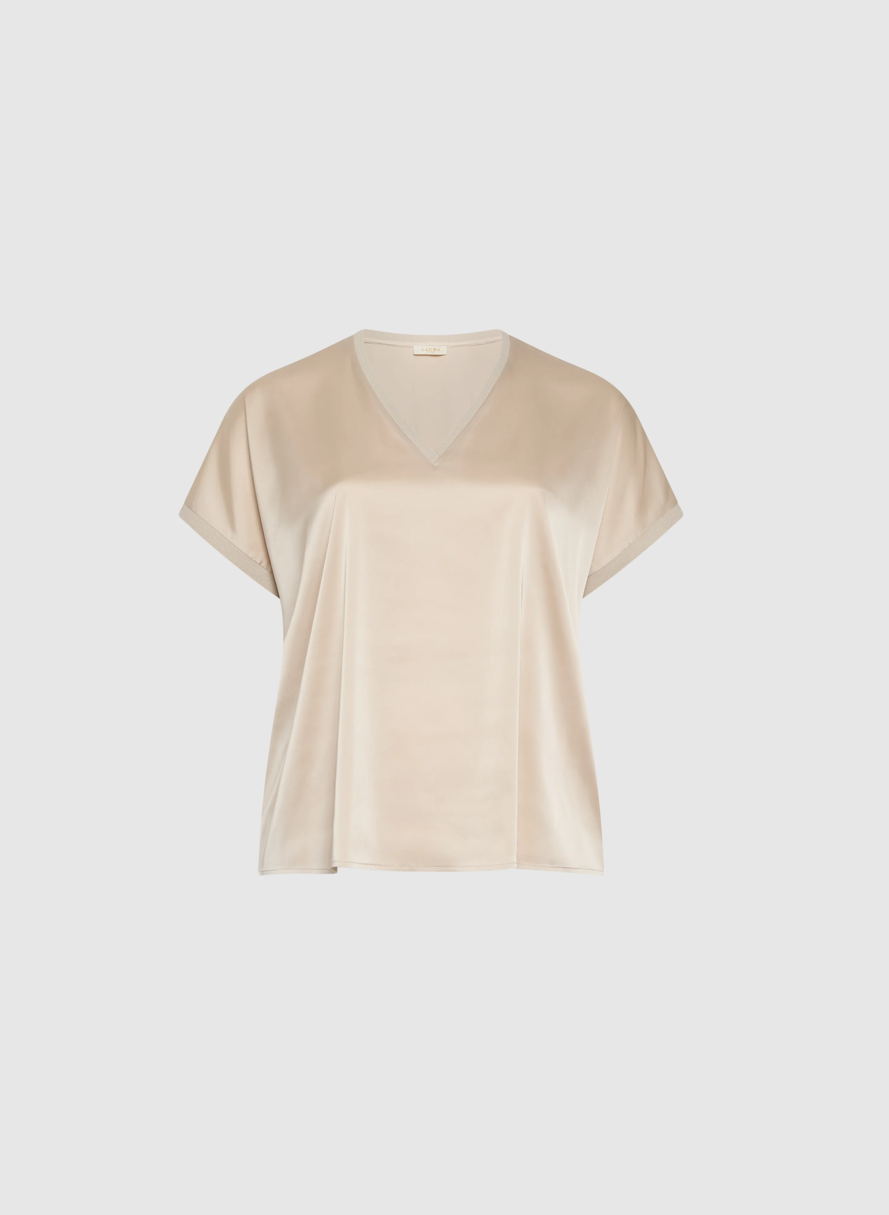 Satin V-Neck Blouse - Image 6