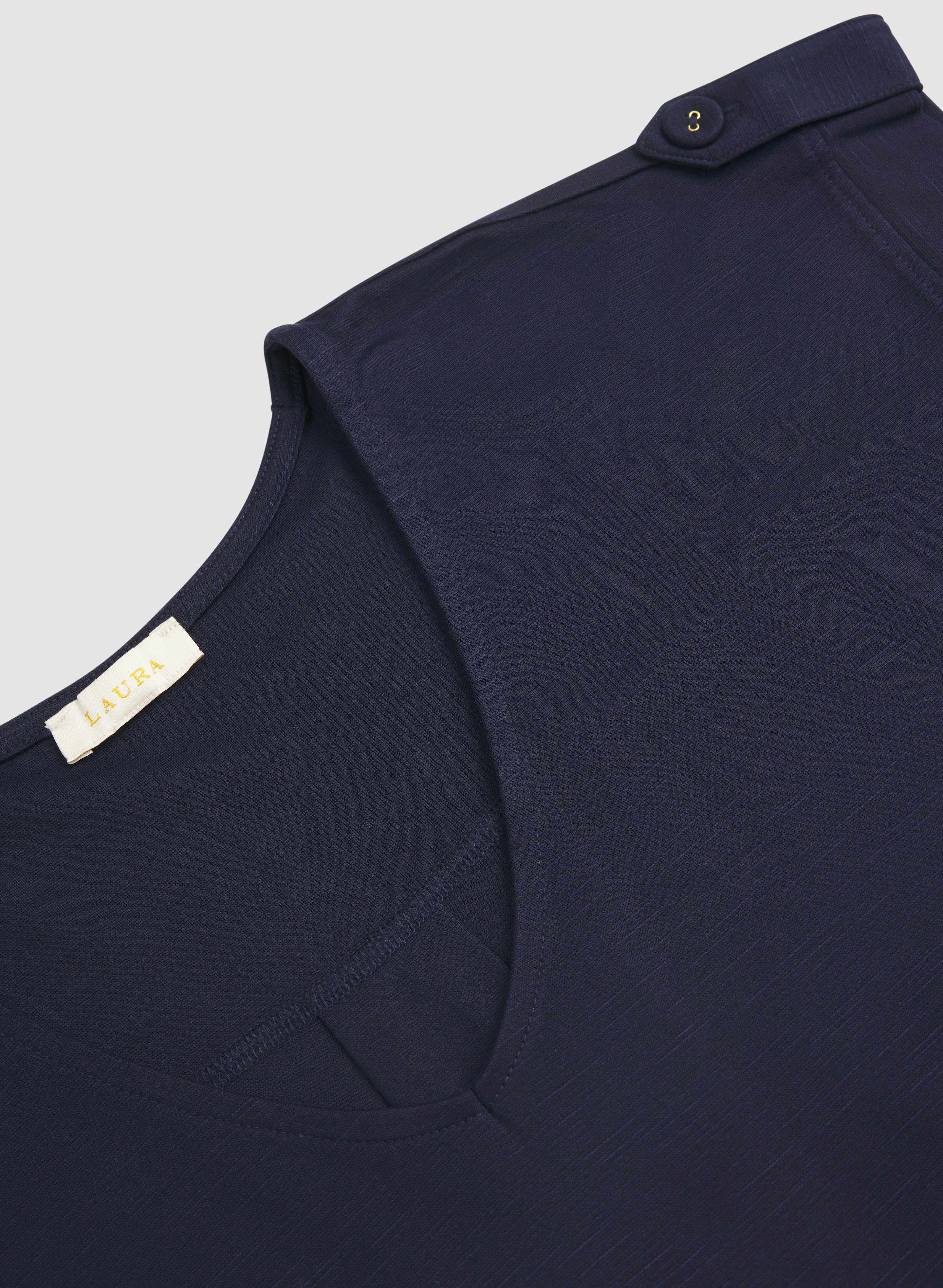 V-Neck Slub T-Shirt - Image 7
