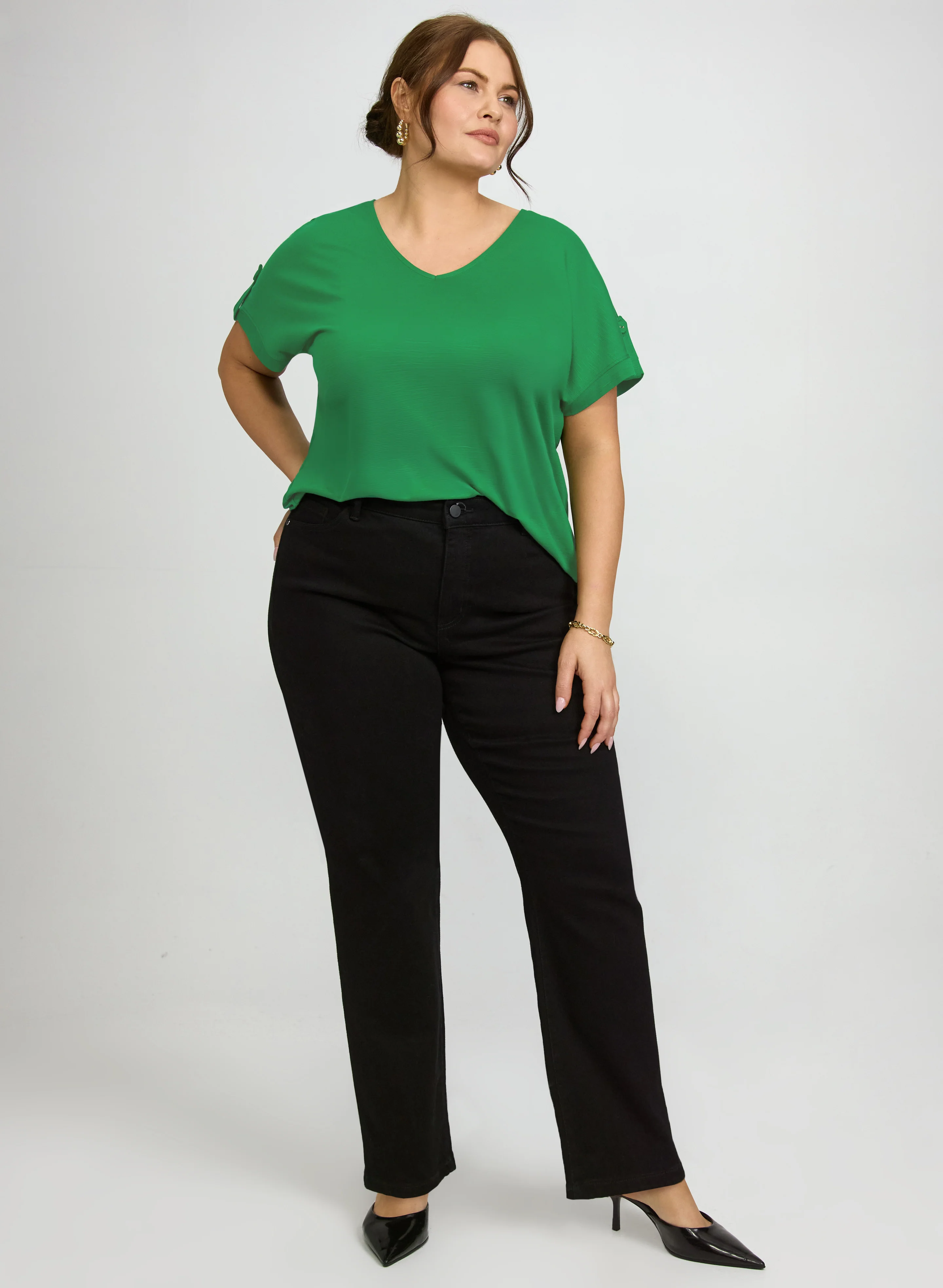 V-Neck Slub T-Shirt - Image 3