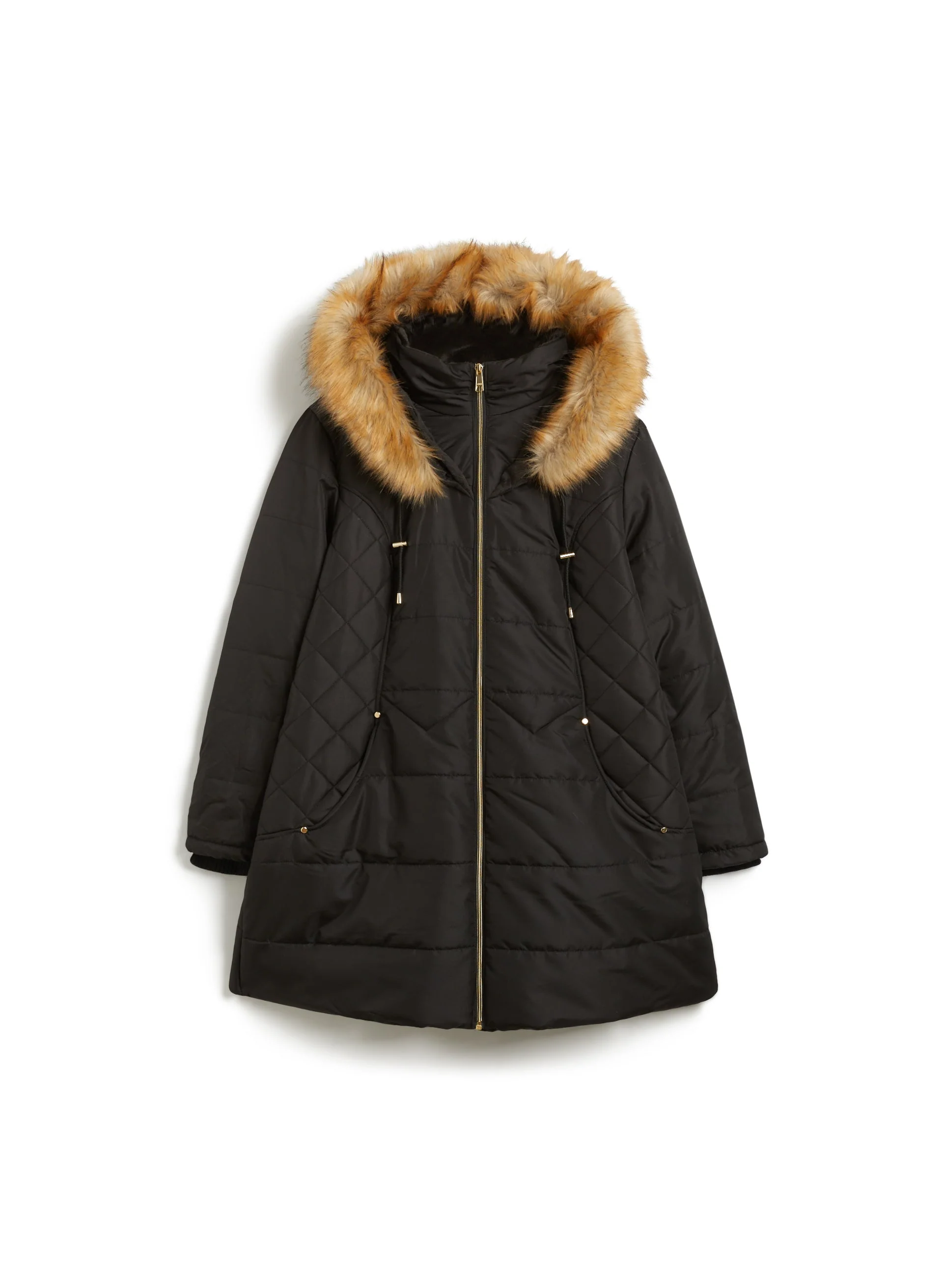 Vegan Down Quilted Coat - Image 5