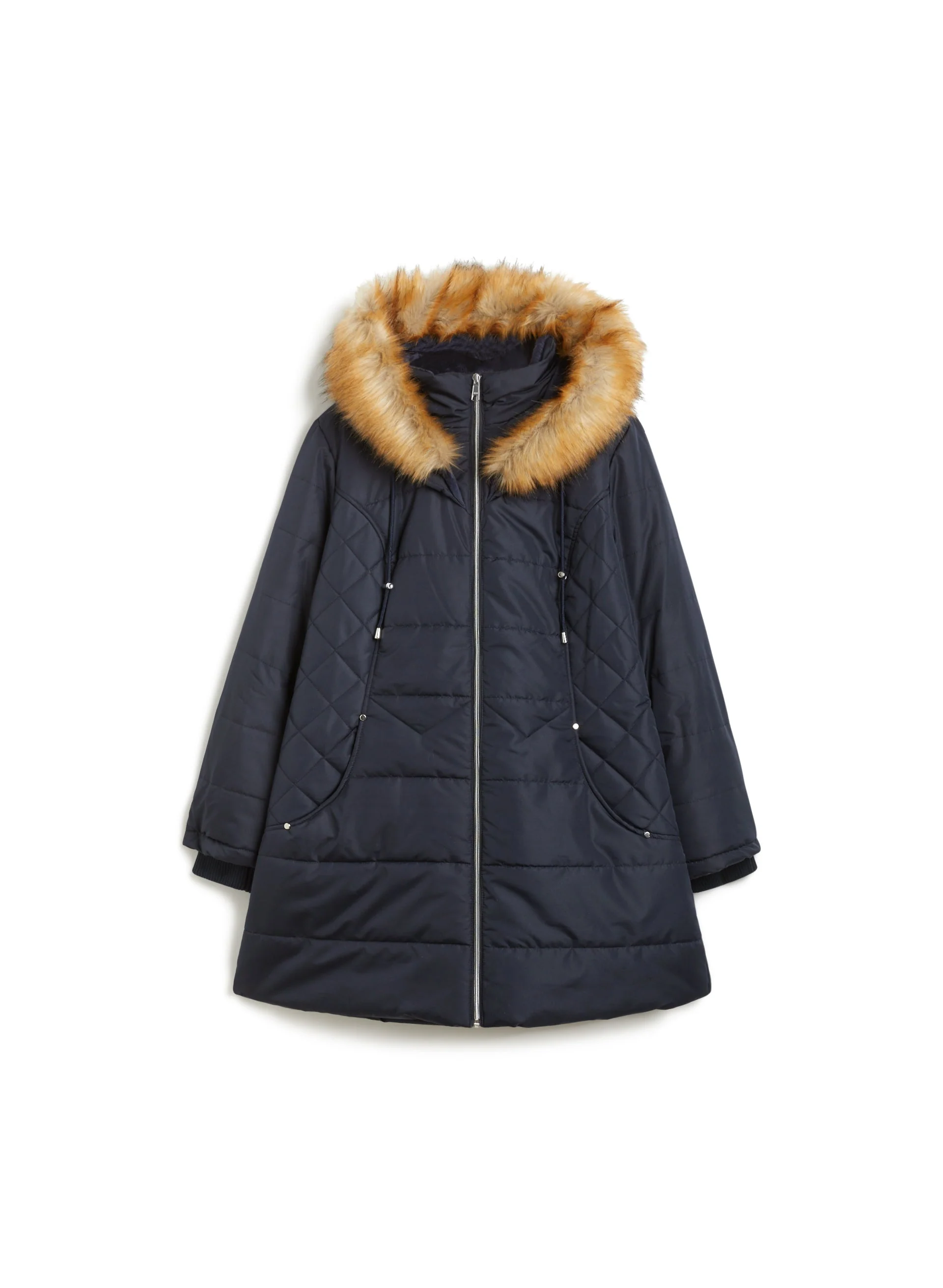 Vegan Down Quilted Coat - Image 5
