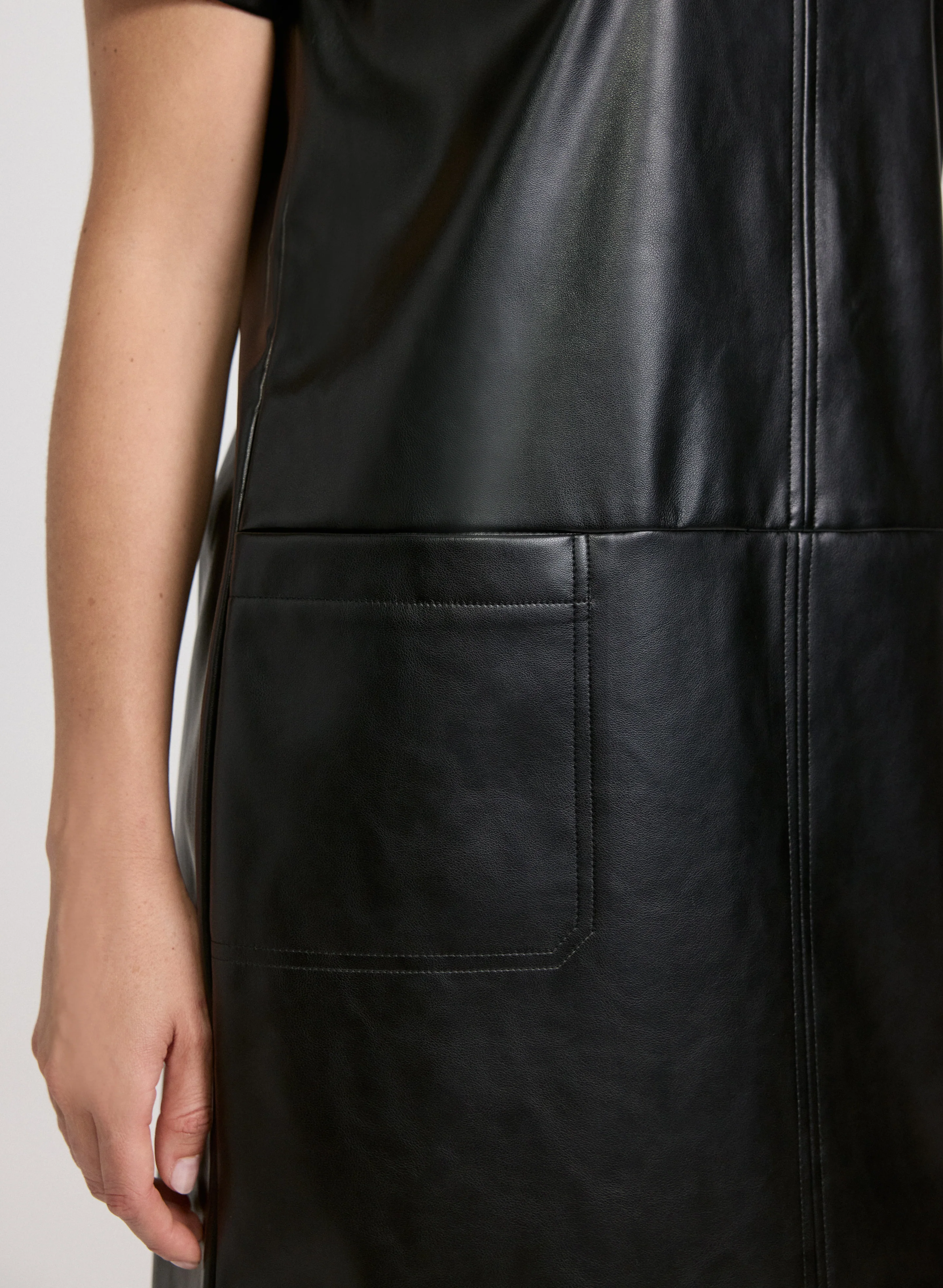 Vegan Leather Dress - Image 5