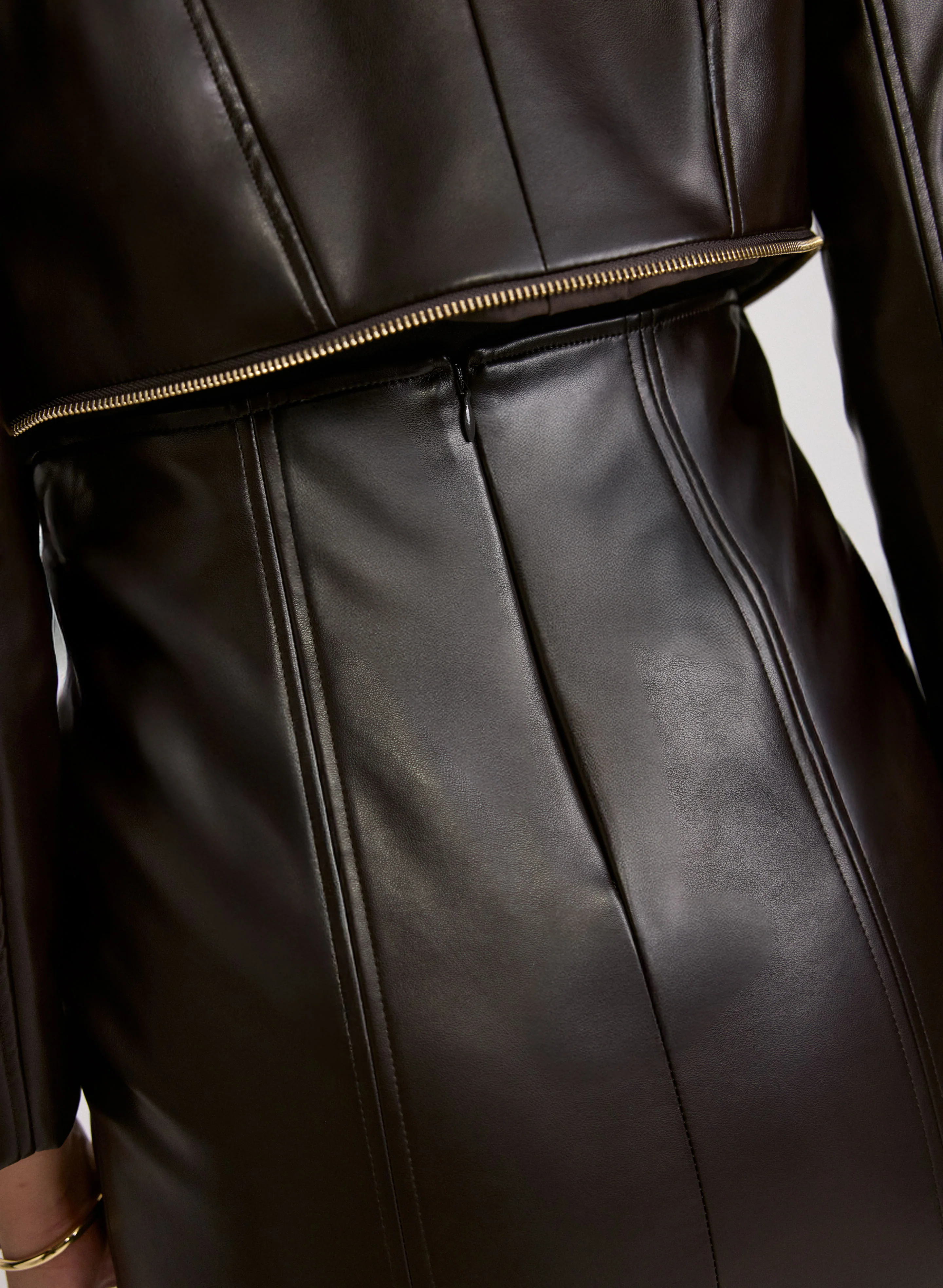 Vegan Leather Pencil Skirt - Image 5