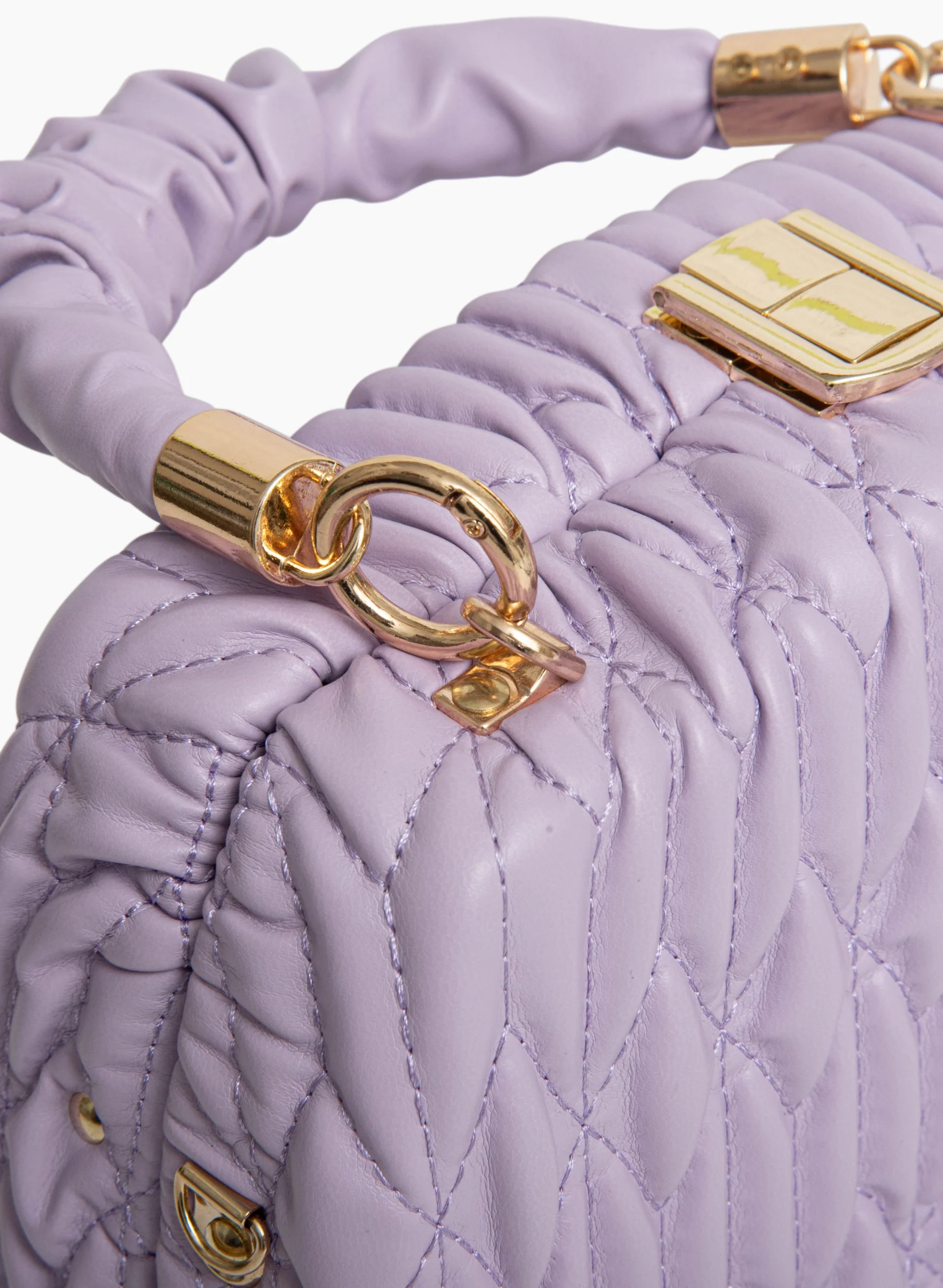 Vegan Leather Quilted Bag - Image 3