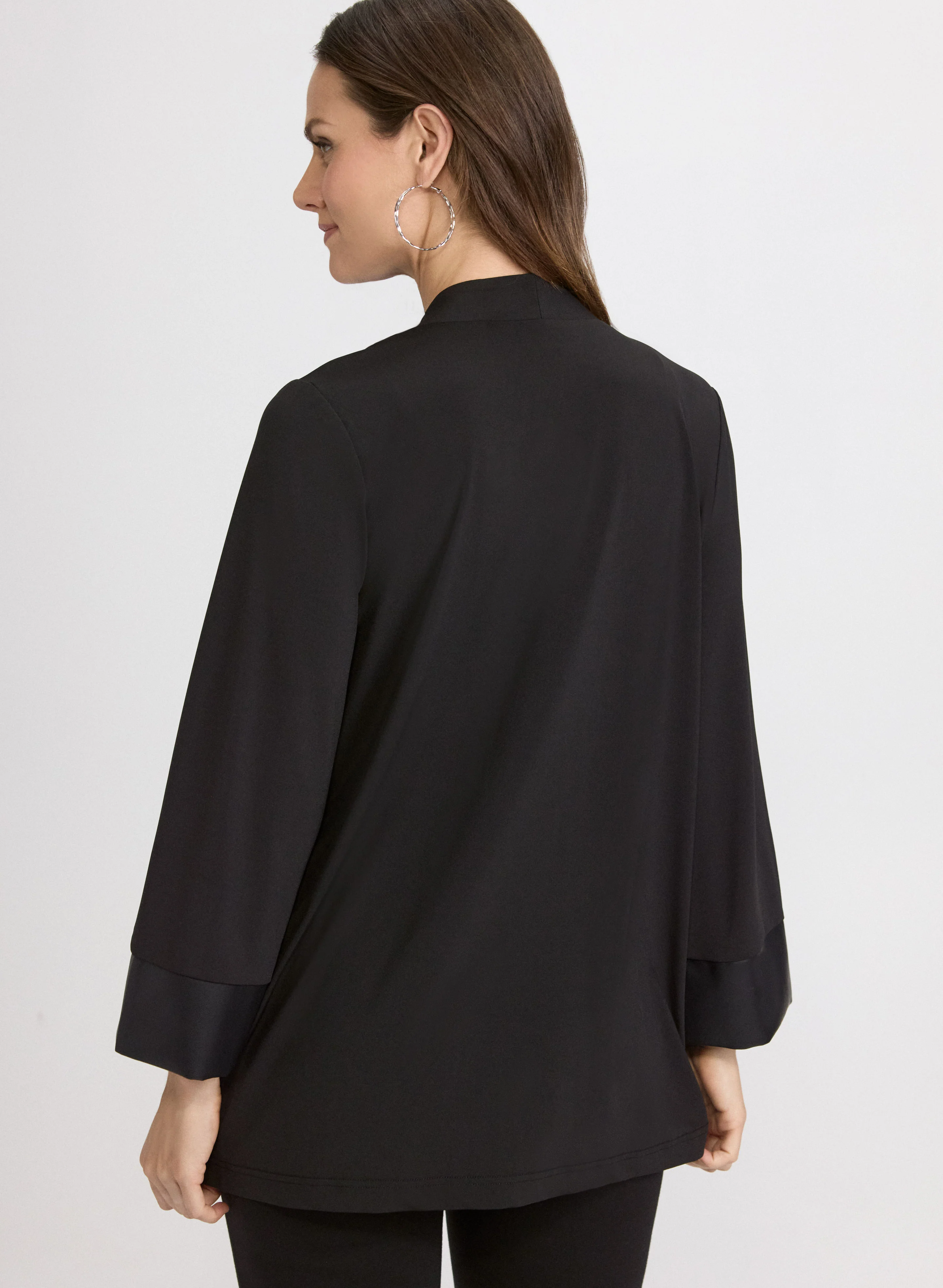 Vegan Leather Trim Top - Image 5