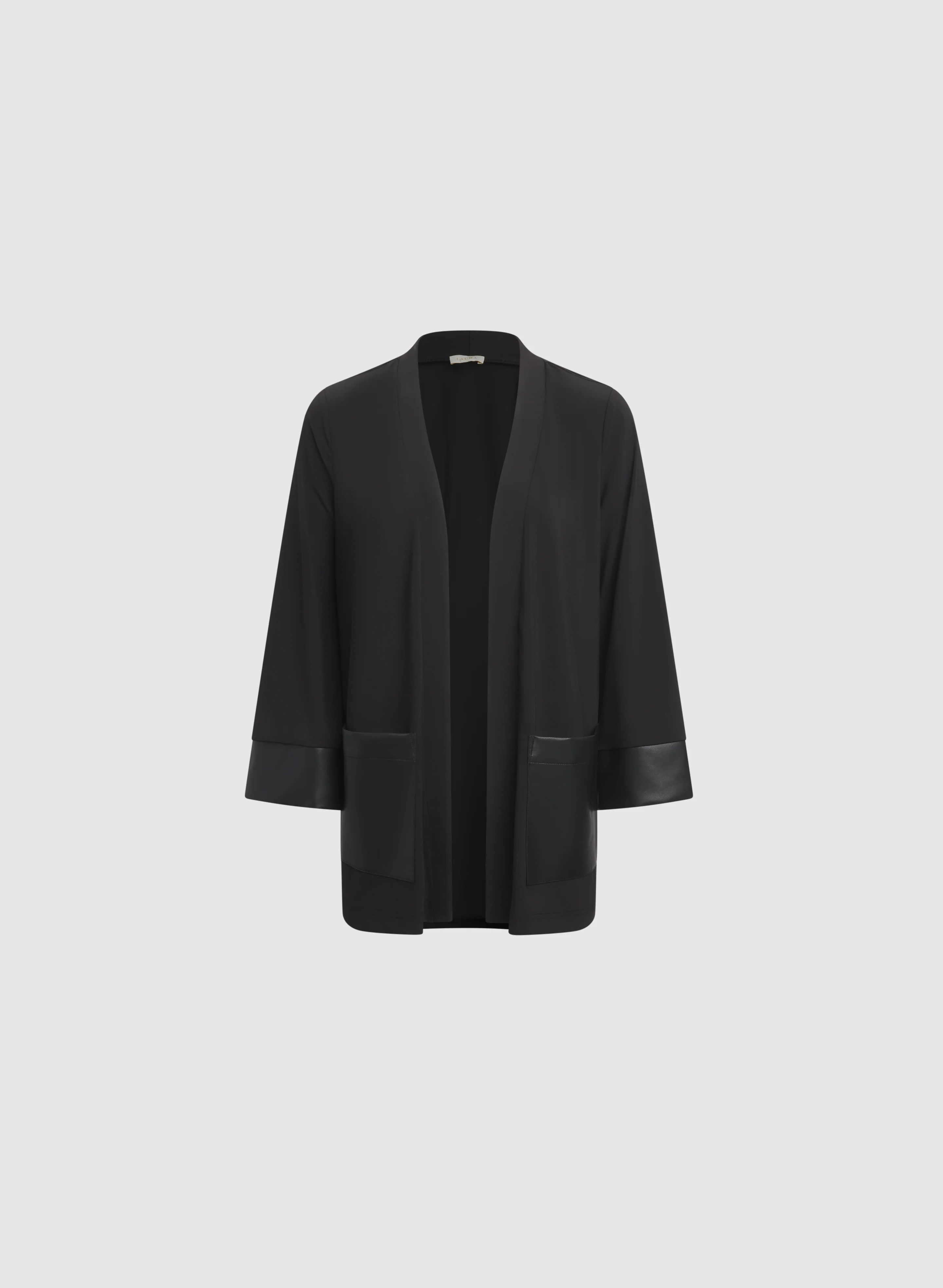 Vegan Leather Trim Top - Image 6
