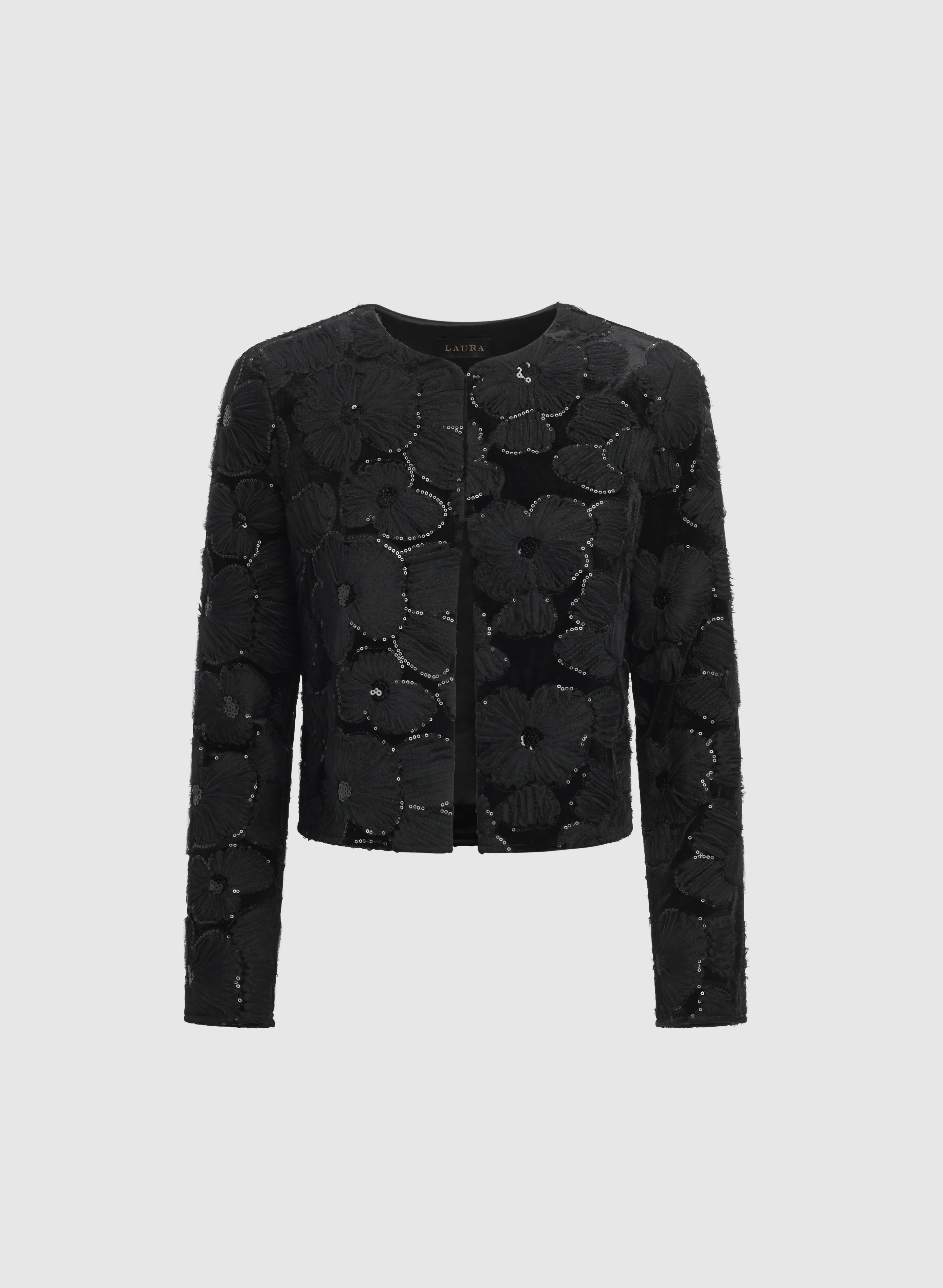 Velour Embroidered Bolero - Image 6