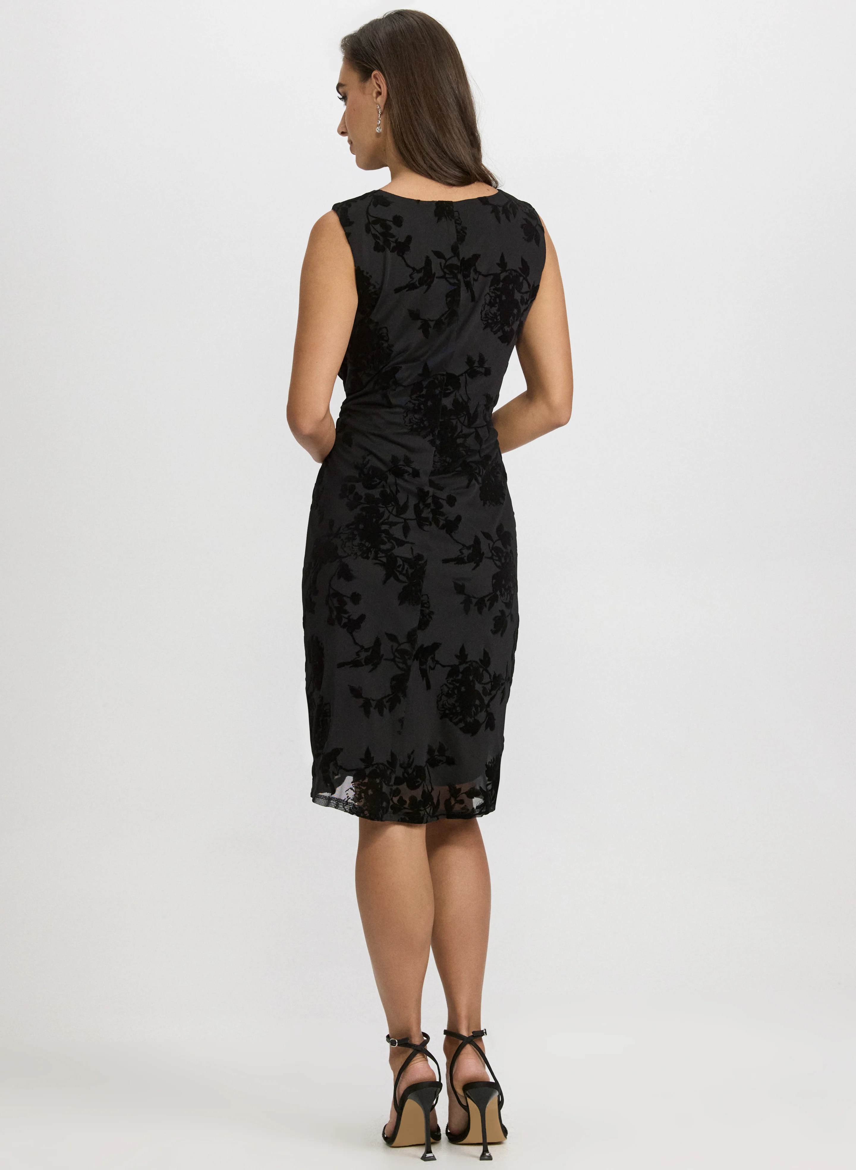 Velvet Flocked Dress - Image 3