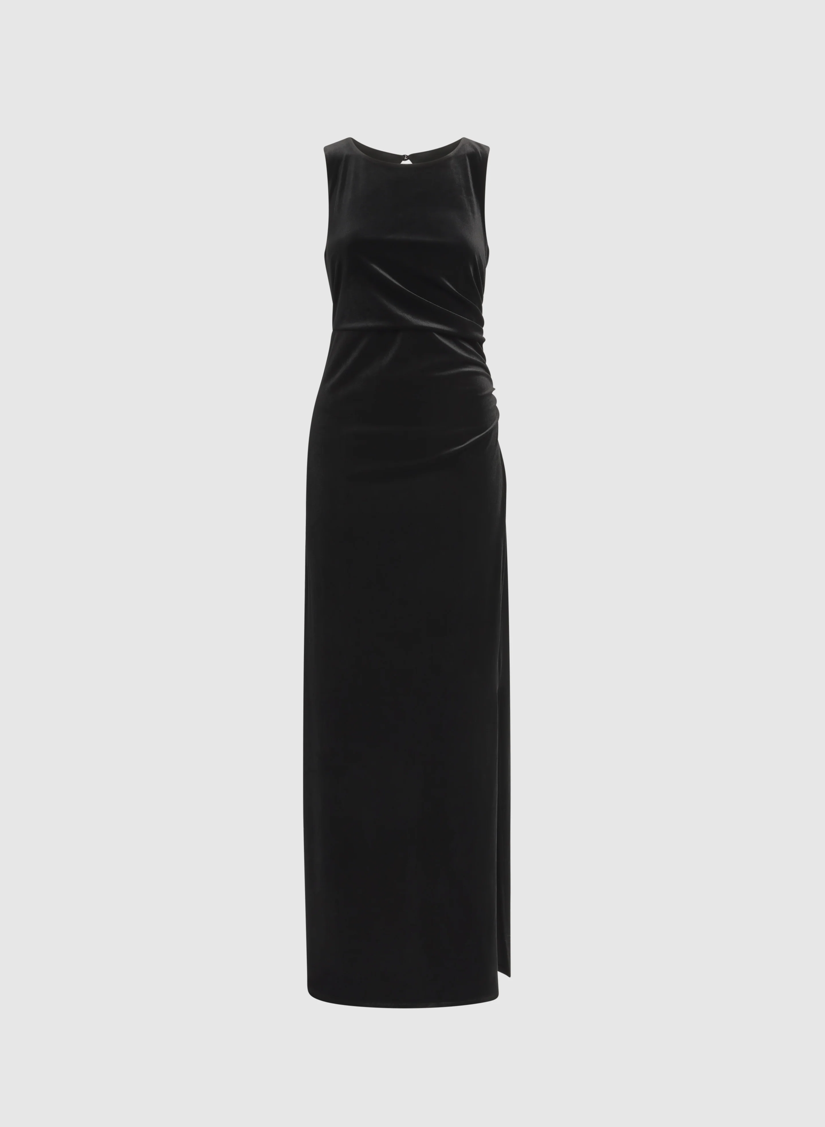 Velvet Open Back Dress - Image 5