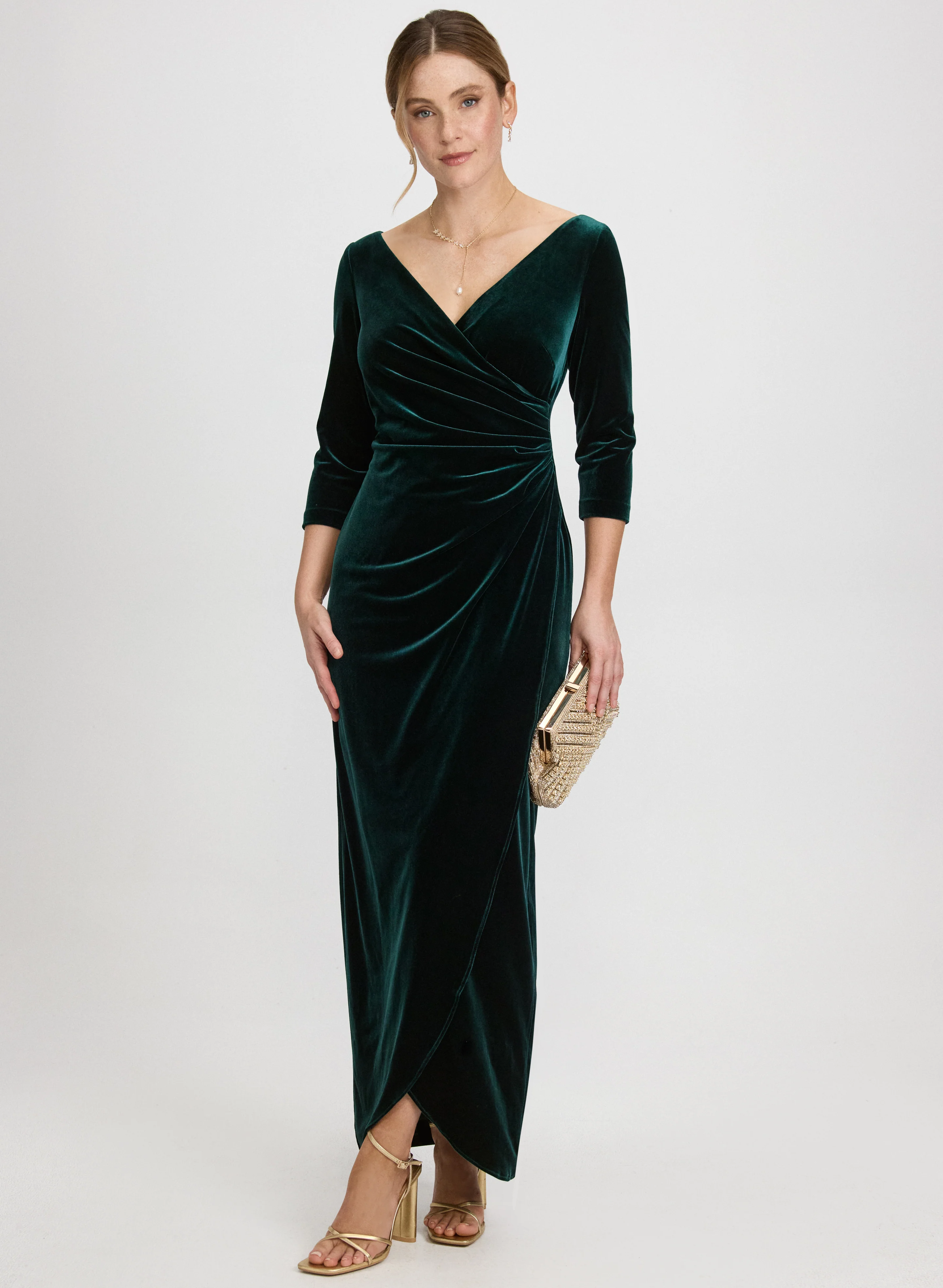 Velvet Overlay Dress