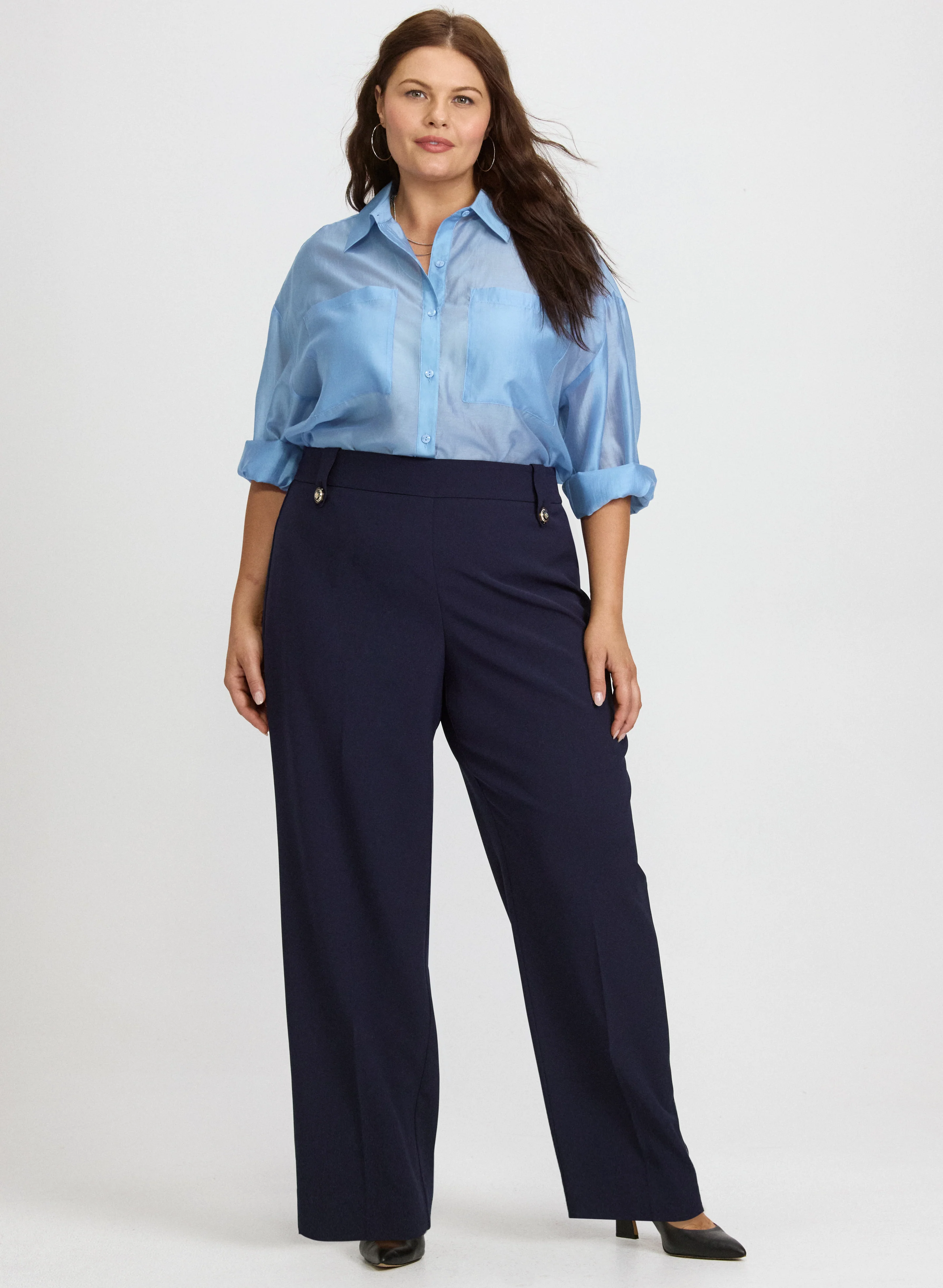 Voile Button-Down Blouse - Image 3