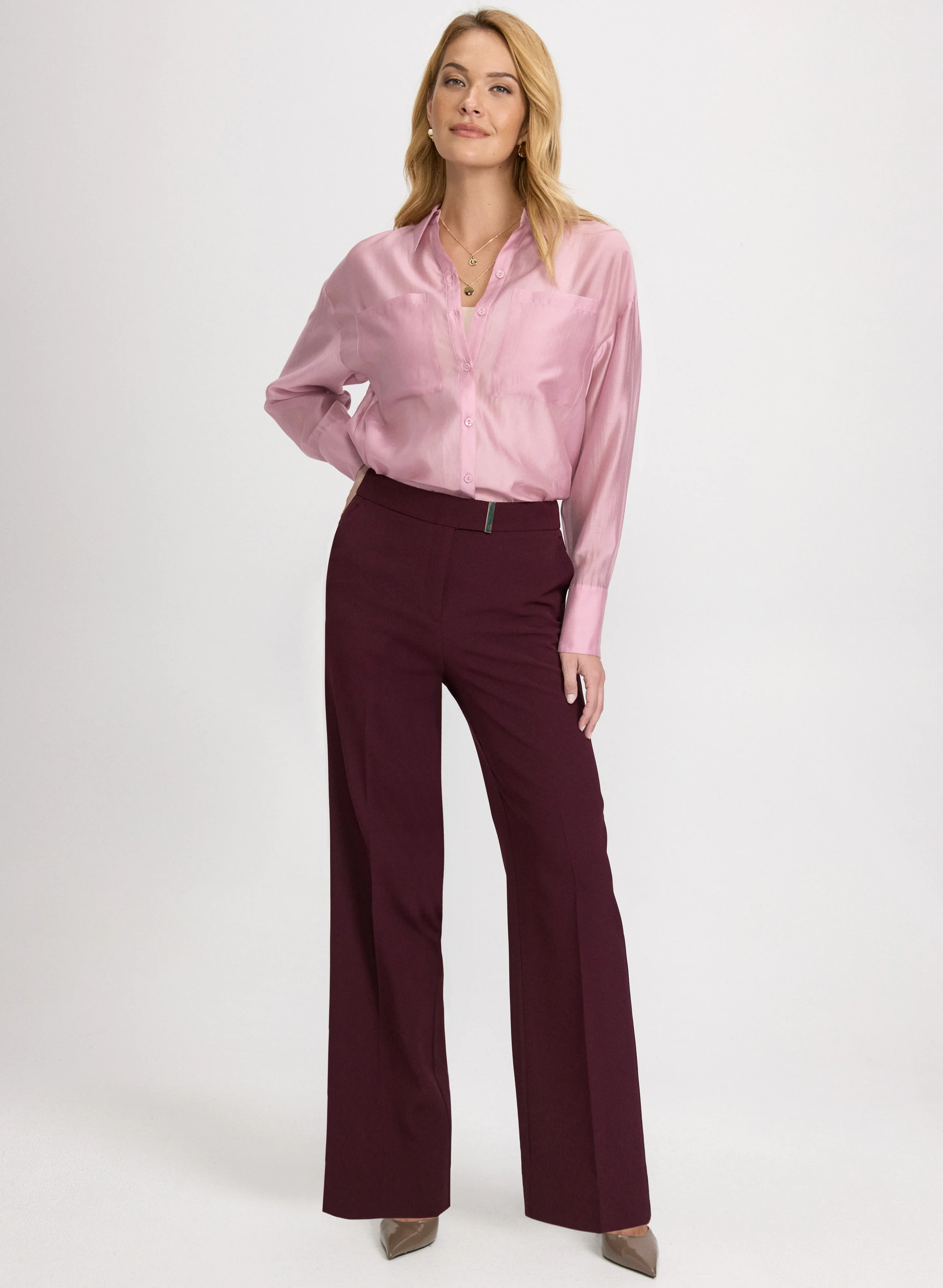 Olivia Bar Trim Wide-Leg Pants - Image 3