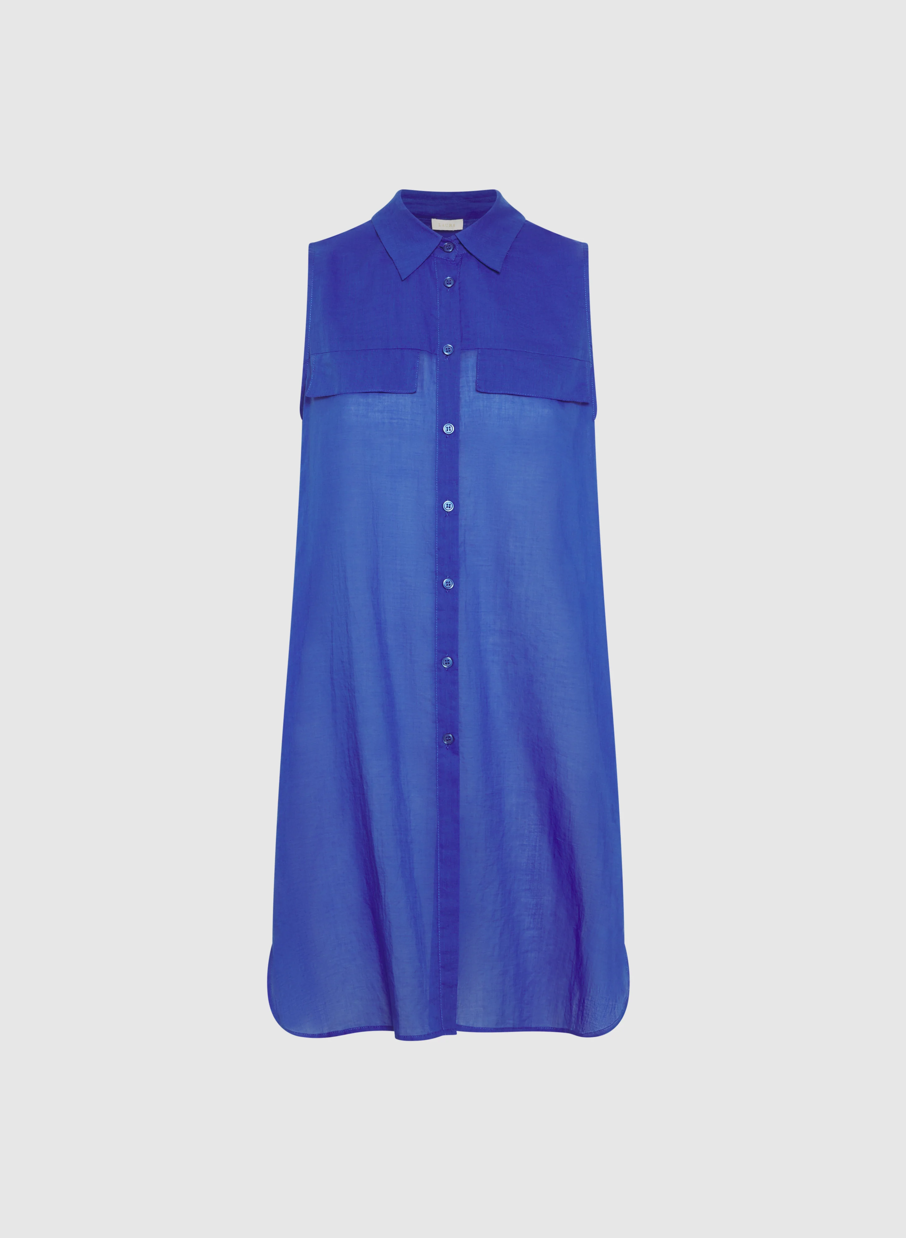 Button-Down Cotton Voile Blouse - Image 6