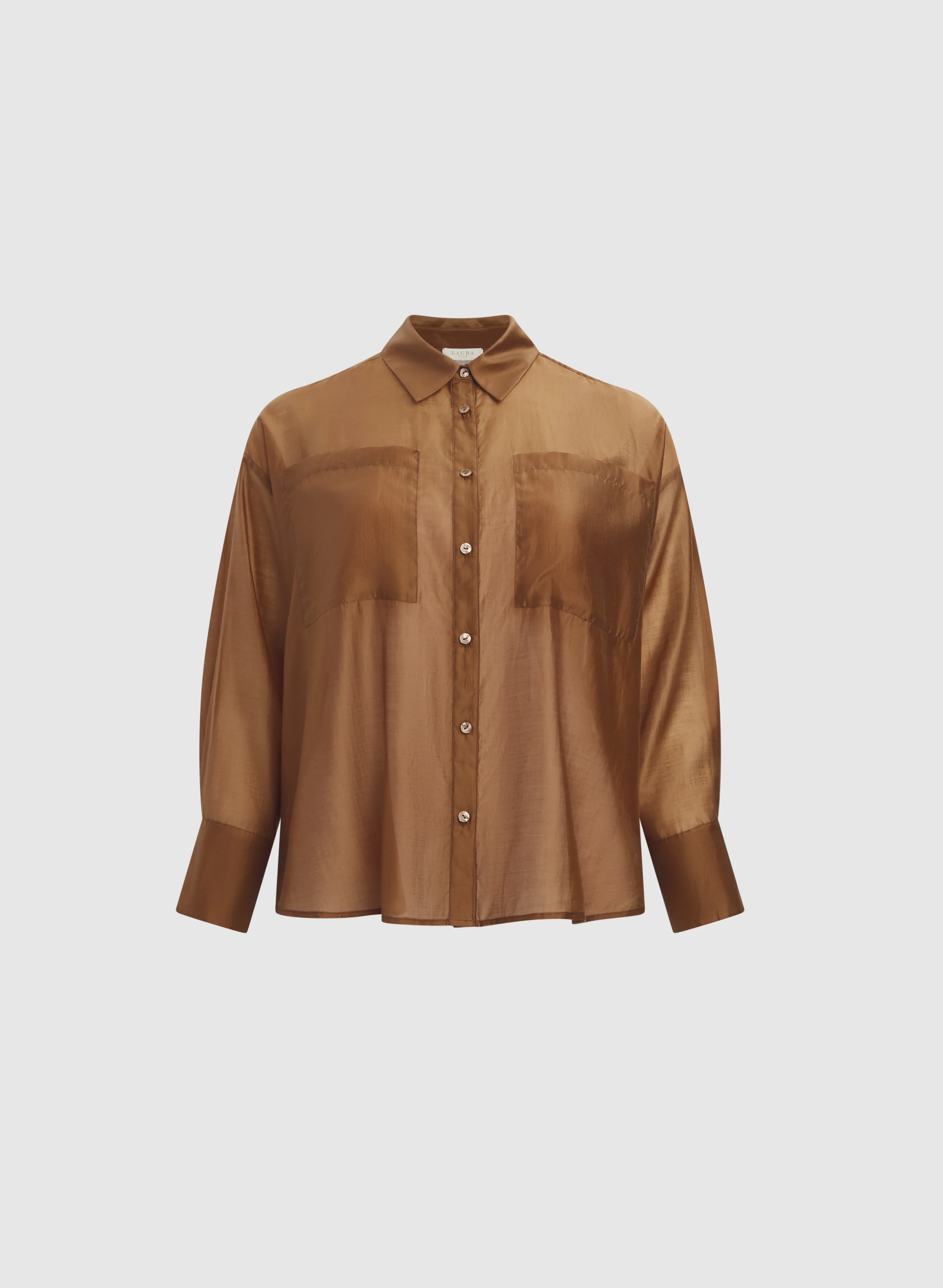 Voile Button-Down Blouse - Image 7