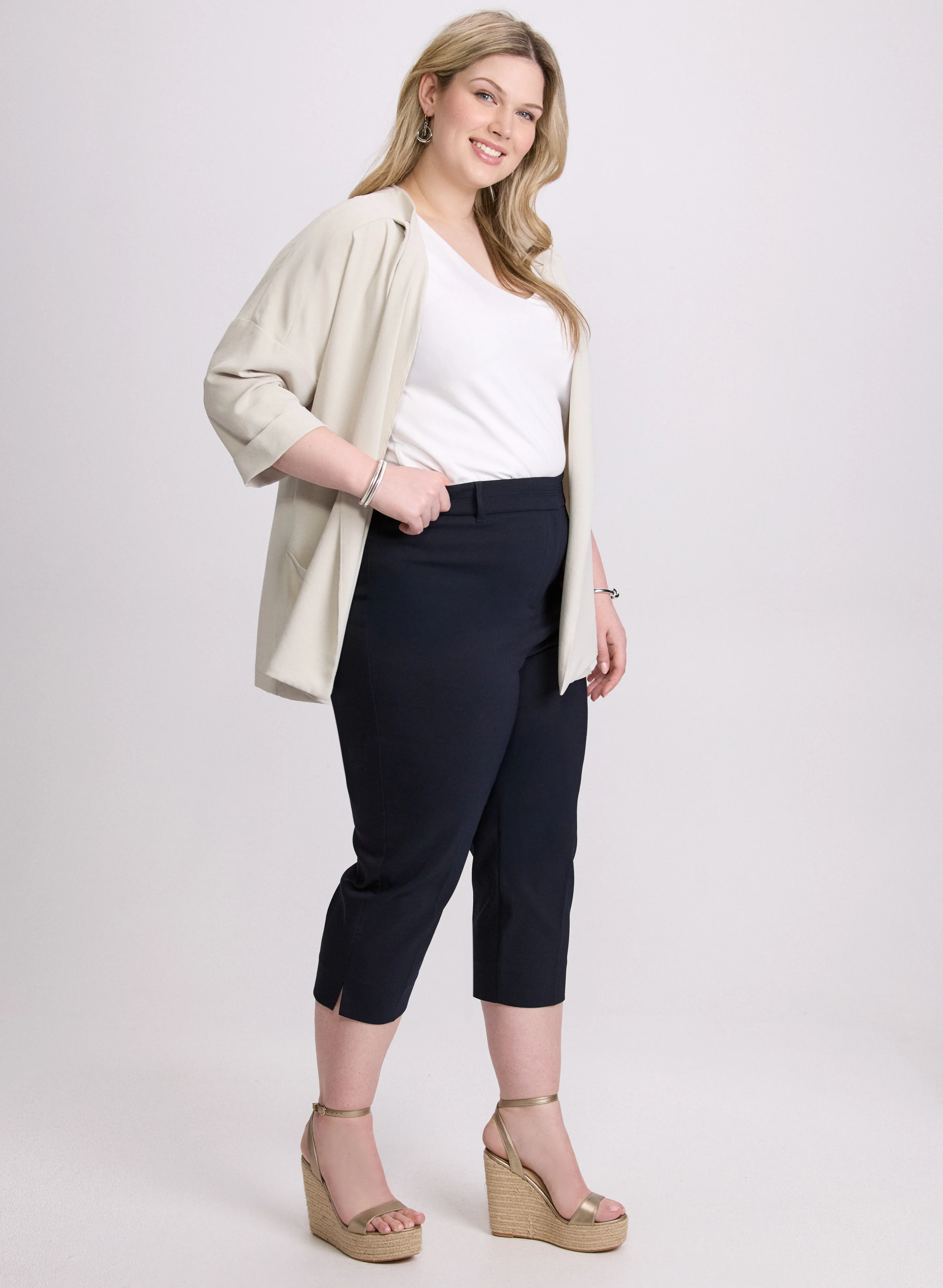 Waist Detail Capris - Image 3