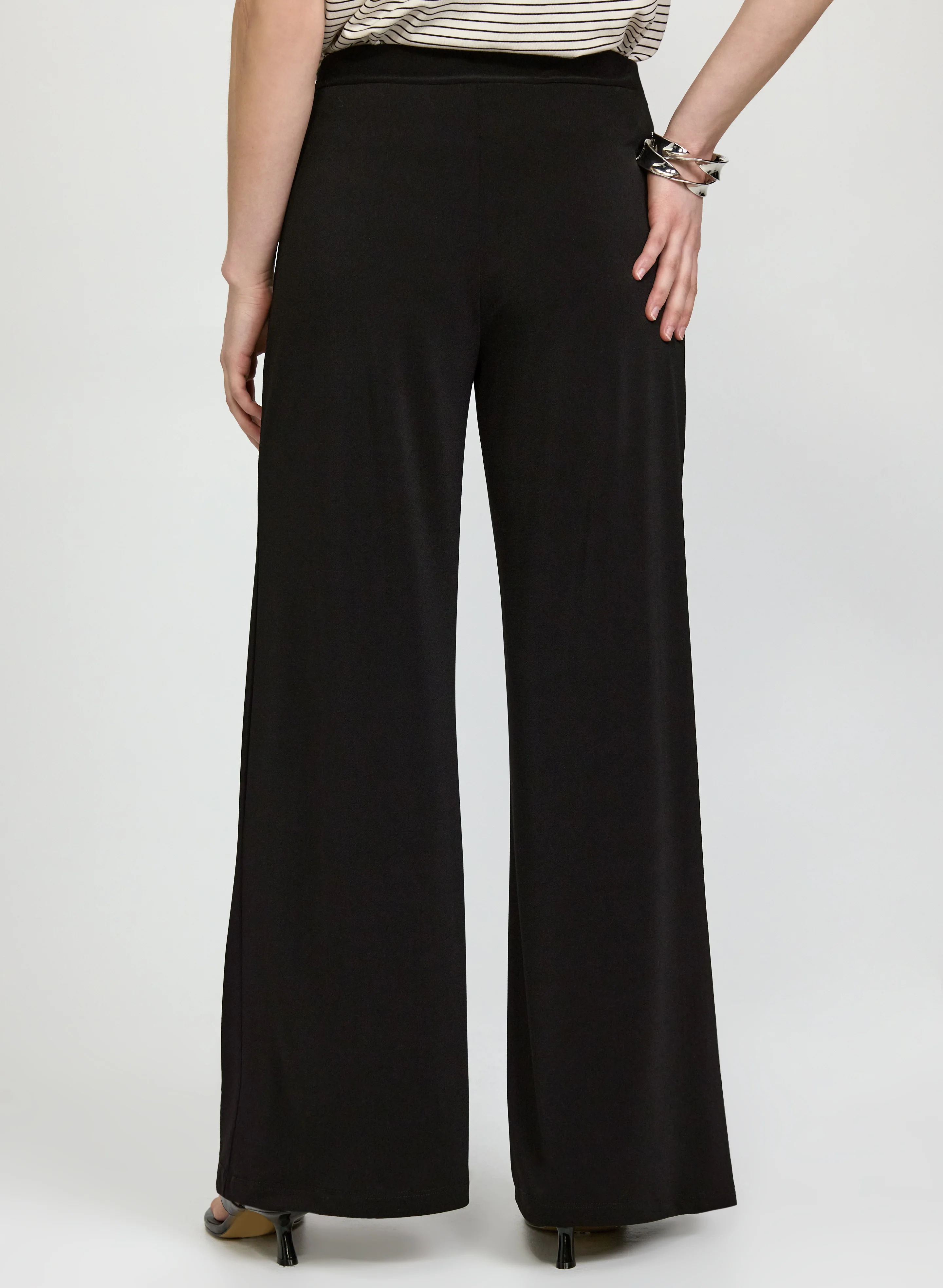 Wide-Leg Crepe Pants - Image 2