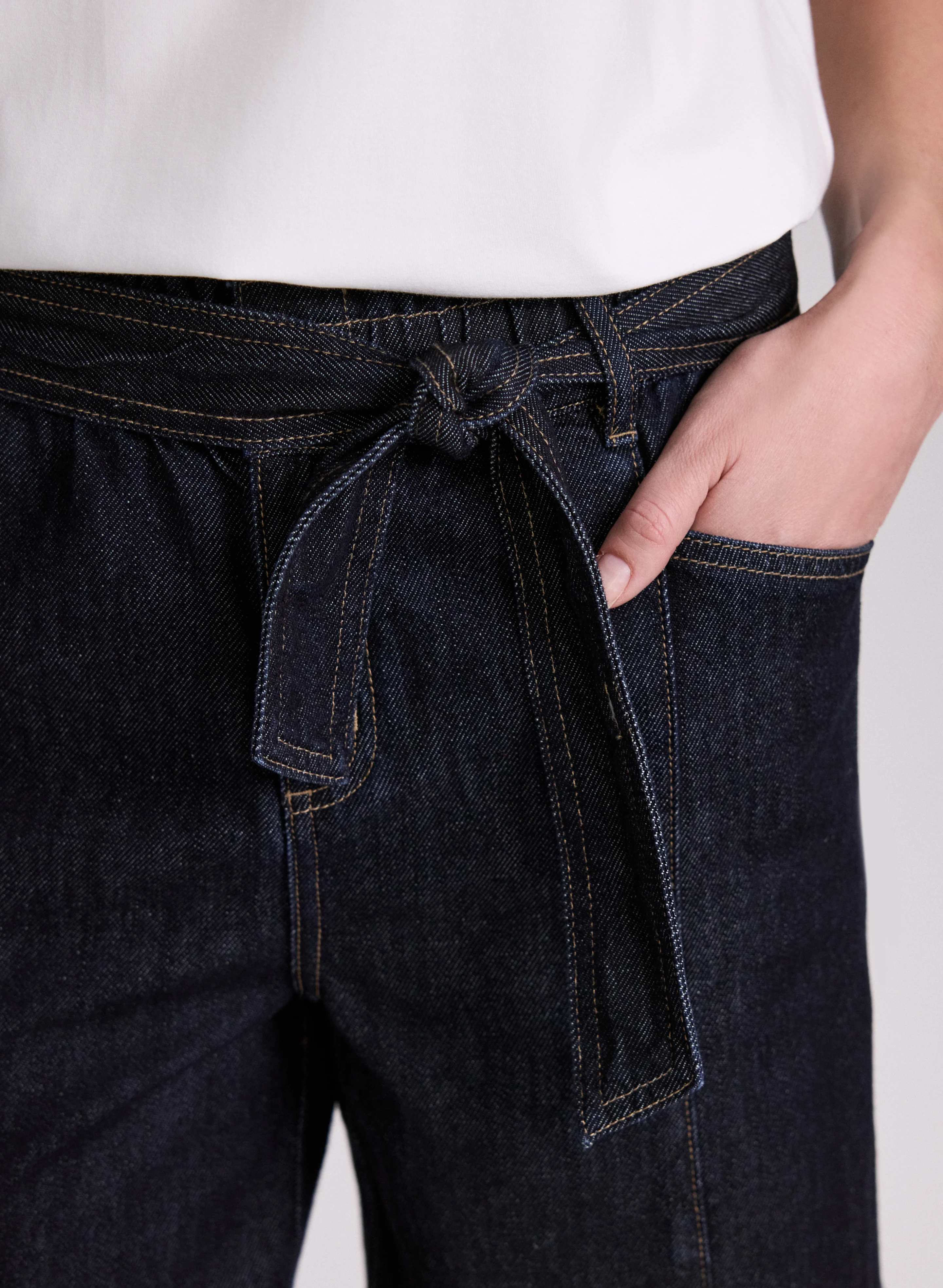 Wide-Leg Jean Shorts - Image 6
