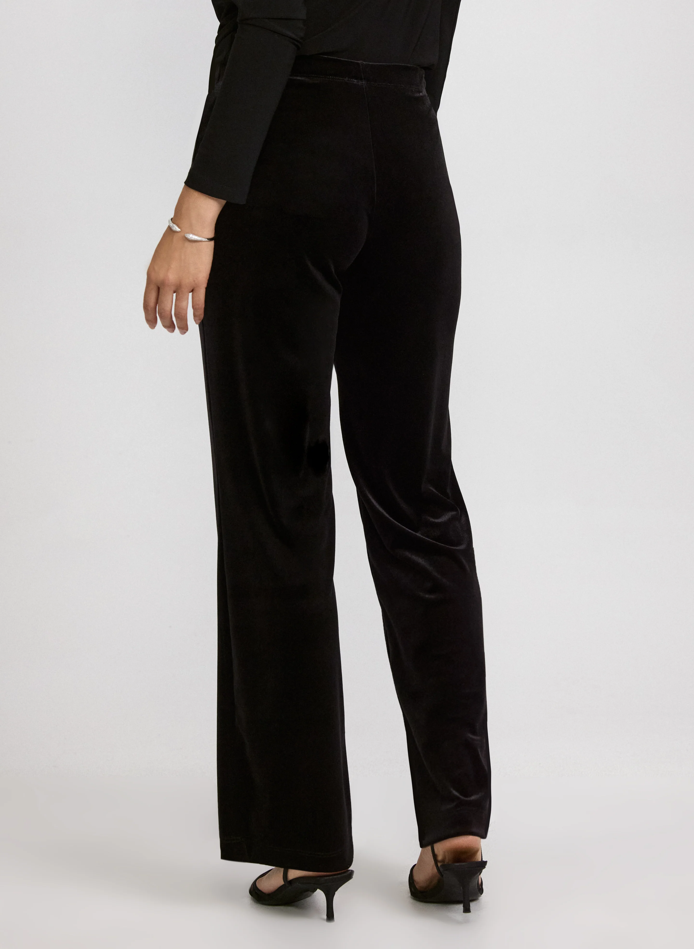 Wide-Leg Velvet Pants - Image 2