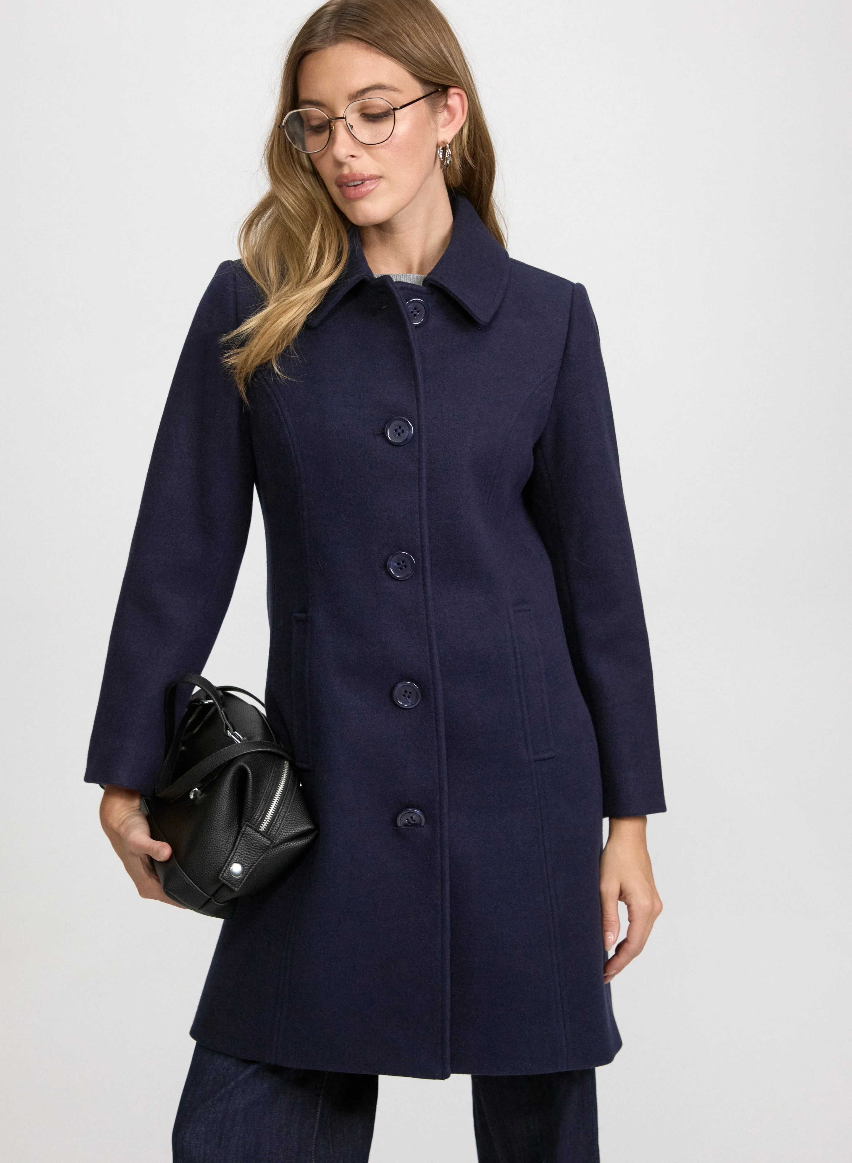 Wool-Blend Coat