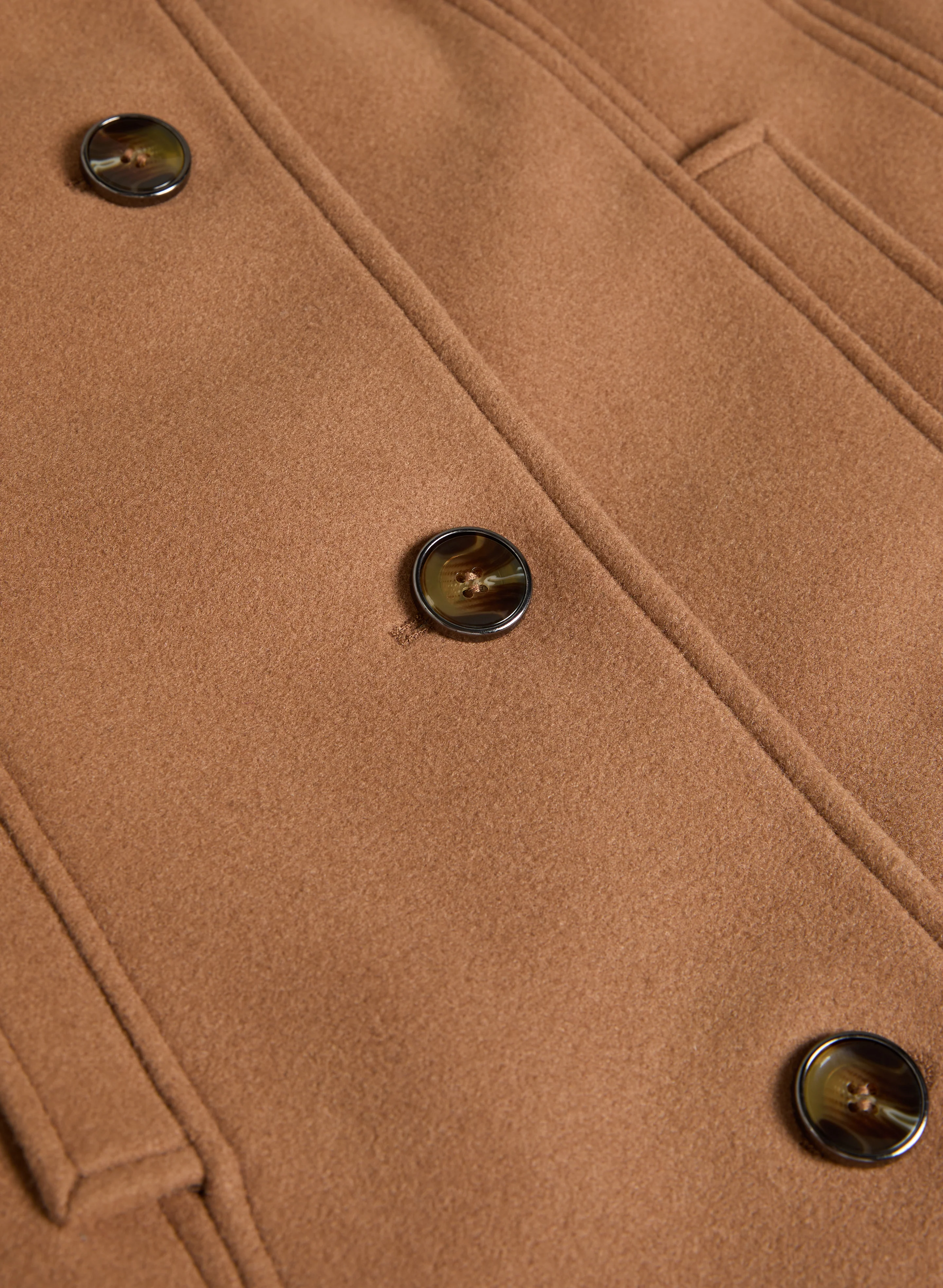 Stretch Wool-Blend Coat - Image 10