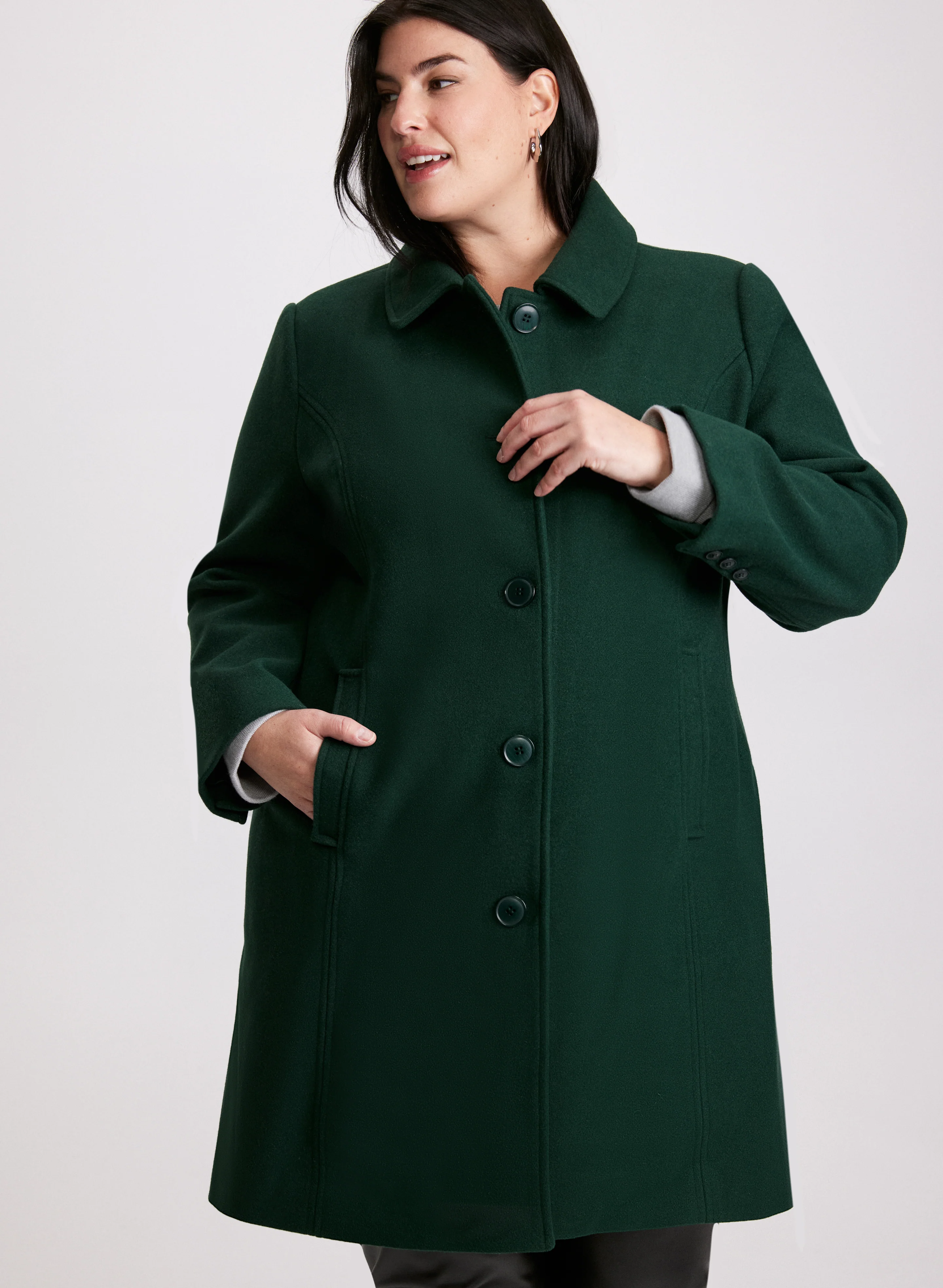 Stretch Wool-Blend Coat - Image 4