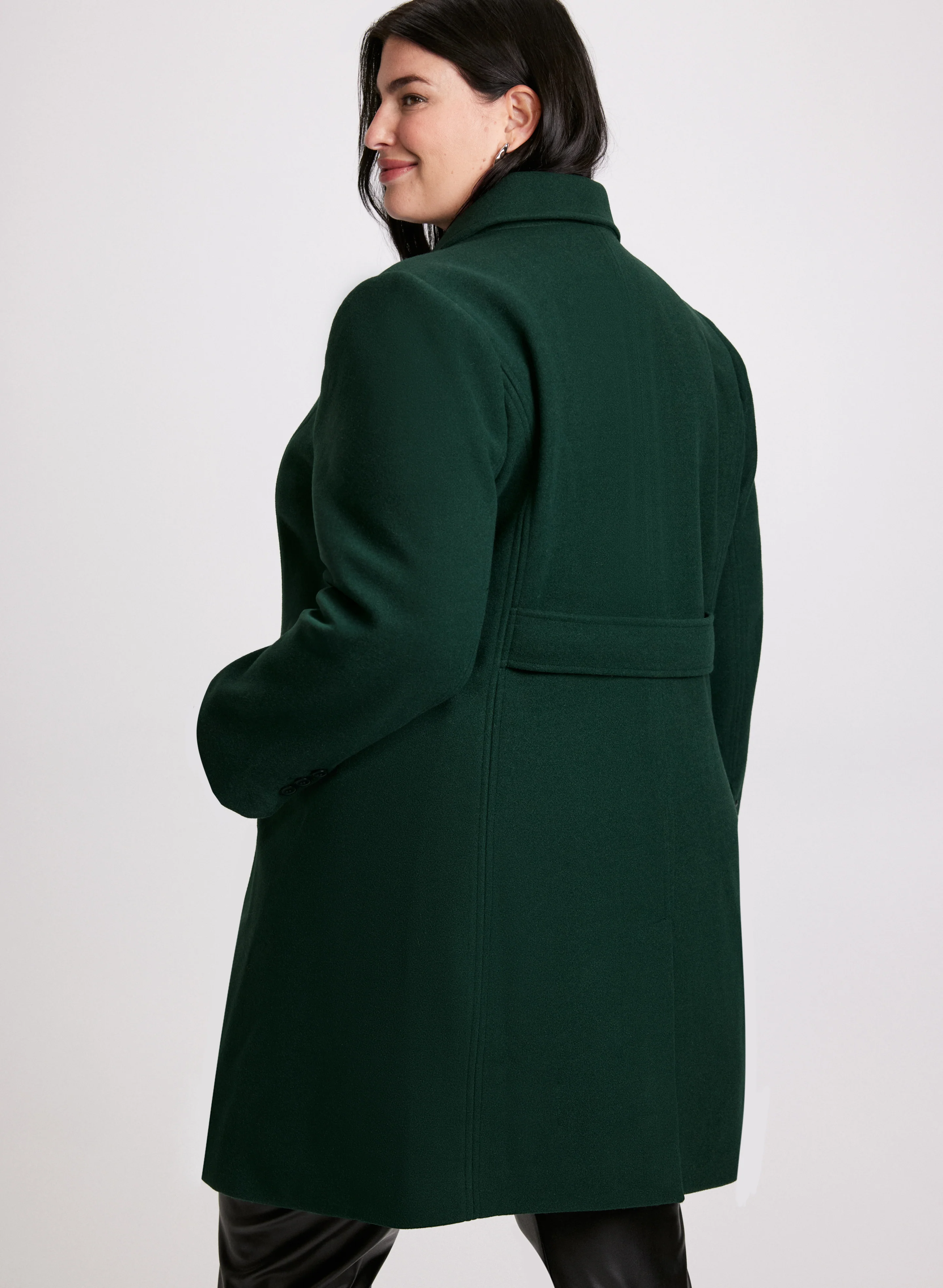 Stretch Wool-Blend Coat - Image 6