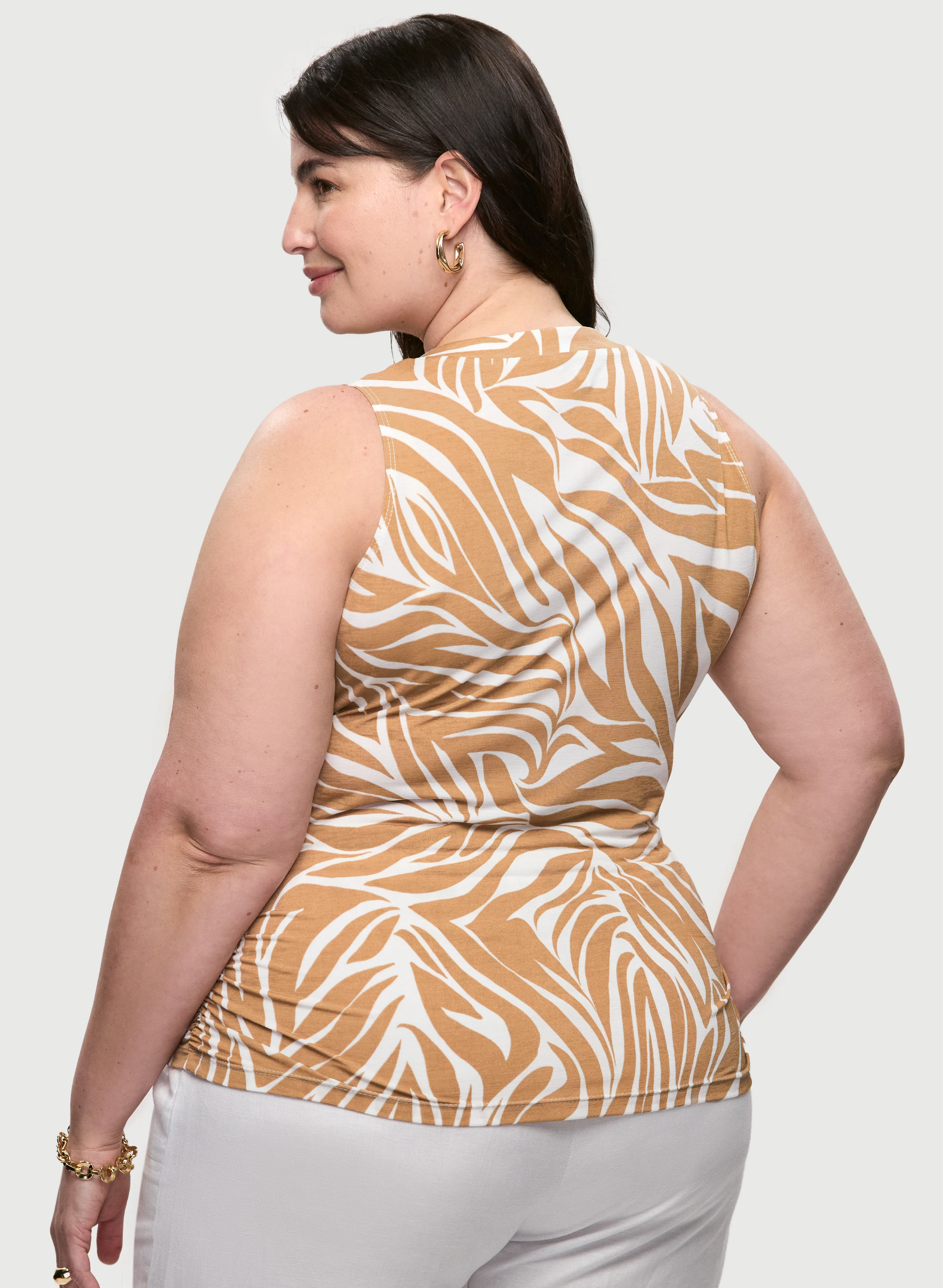 Zebra Print Sleeveless Top - Image 4