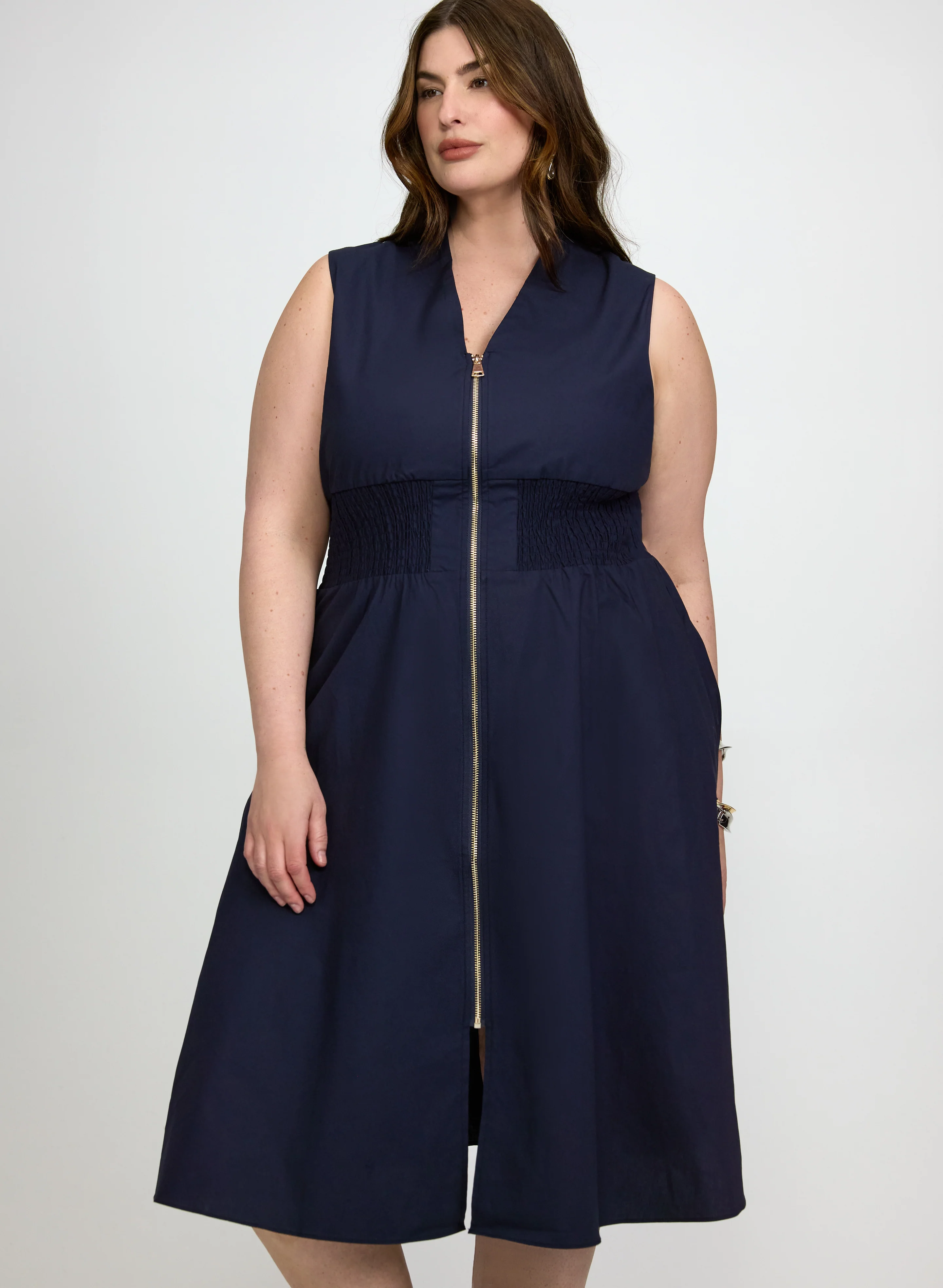 Zip Fit & Flare Dress - Image 2