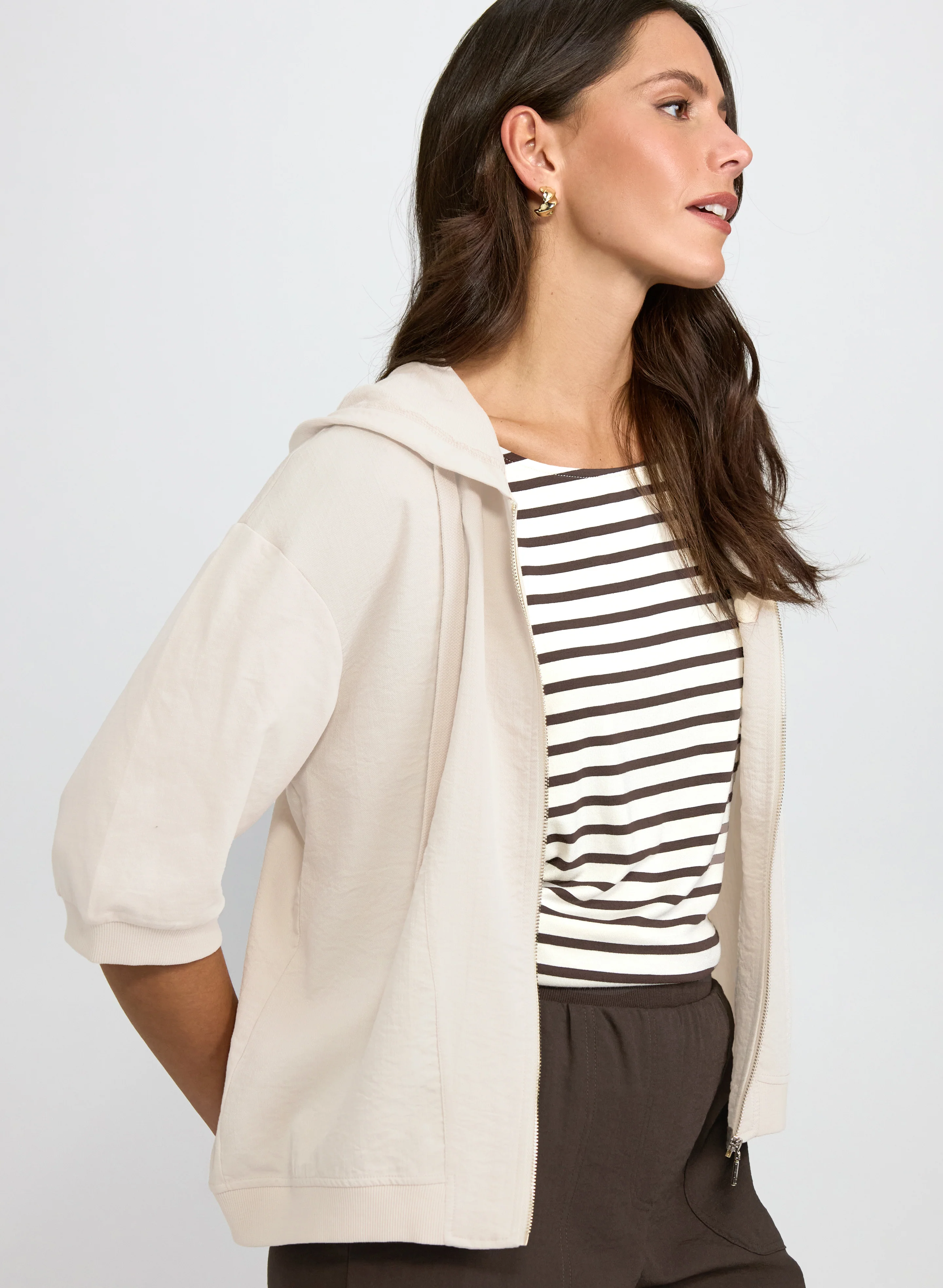 Zip-Up Hooded Top - Image 2