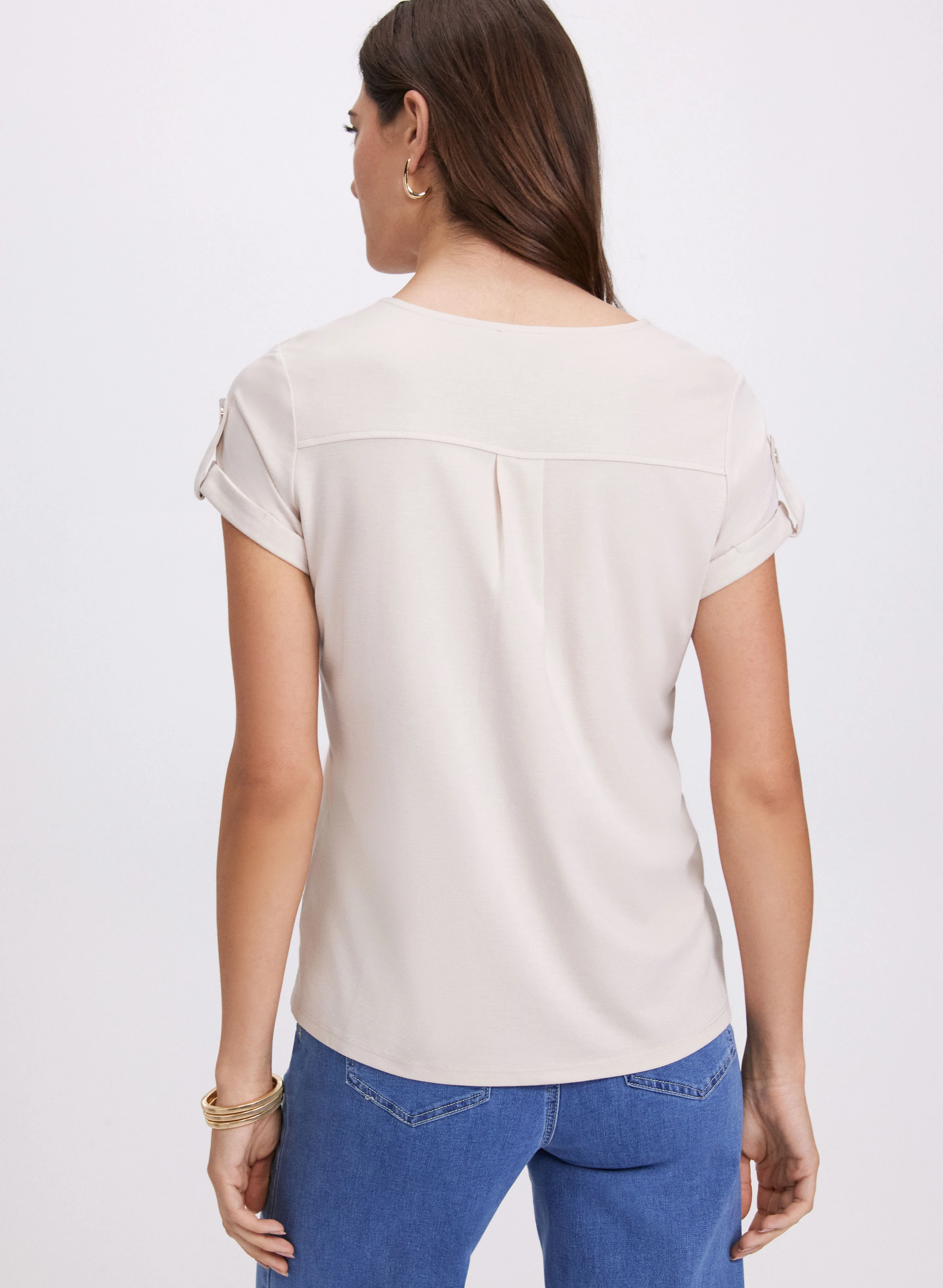 Zip Front T-Shirt - Image 4