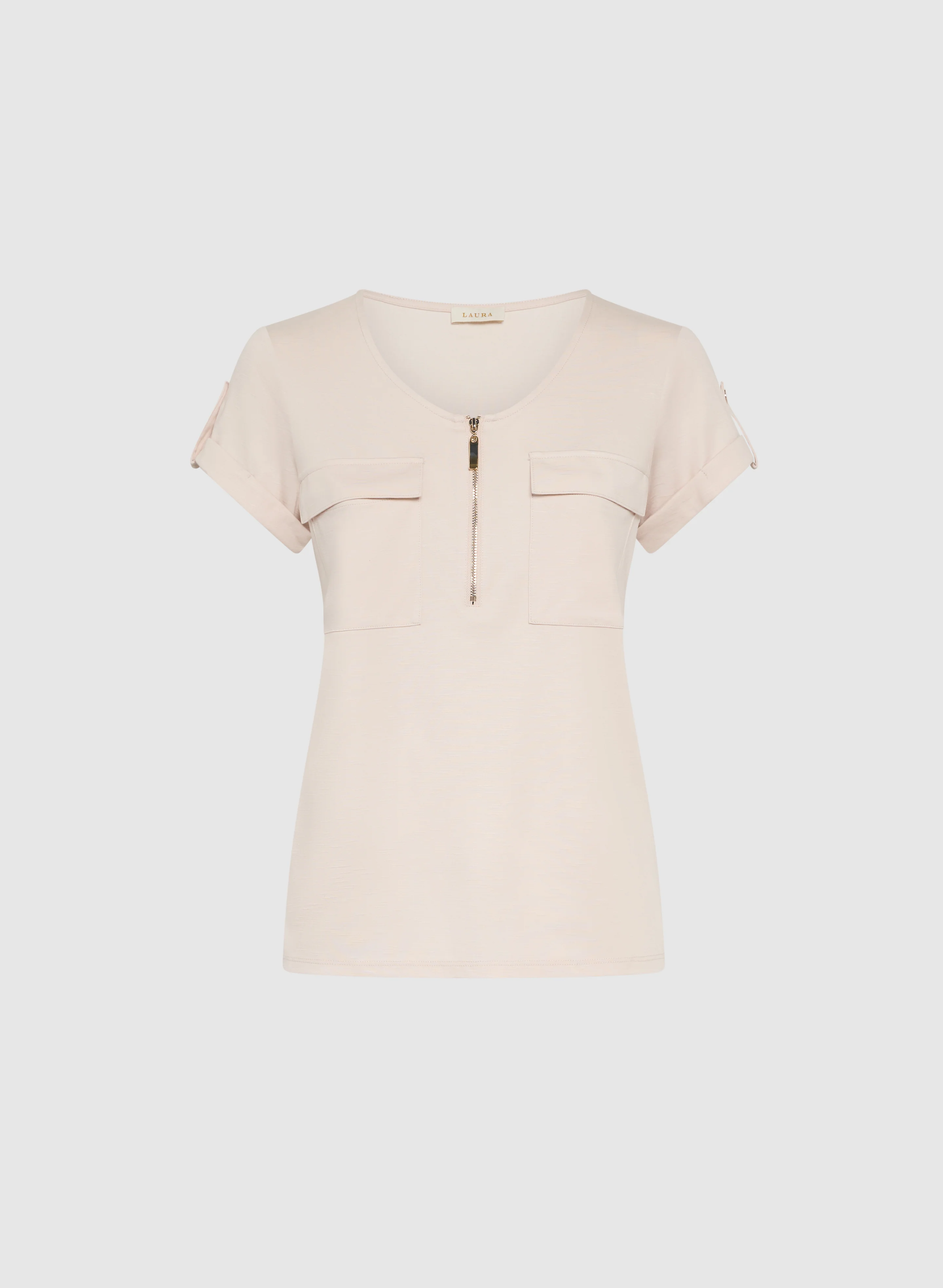 Zip Front T-Shirt - Image 6