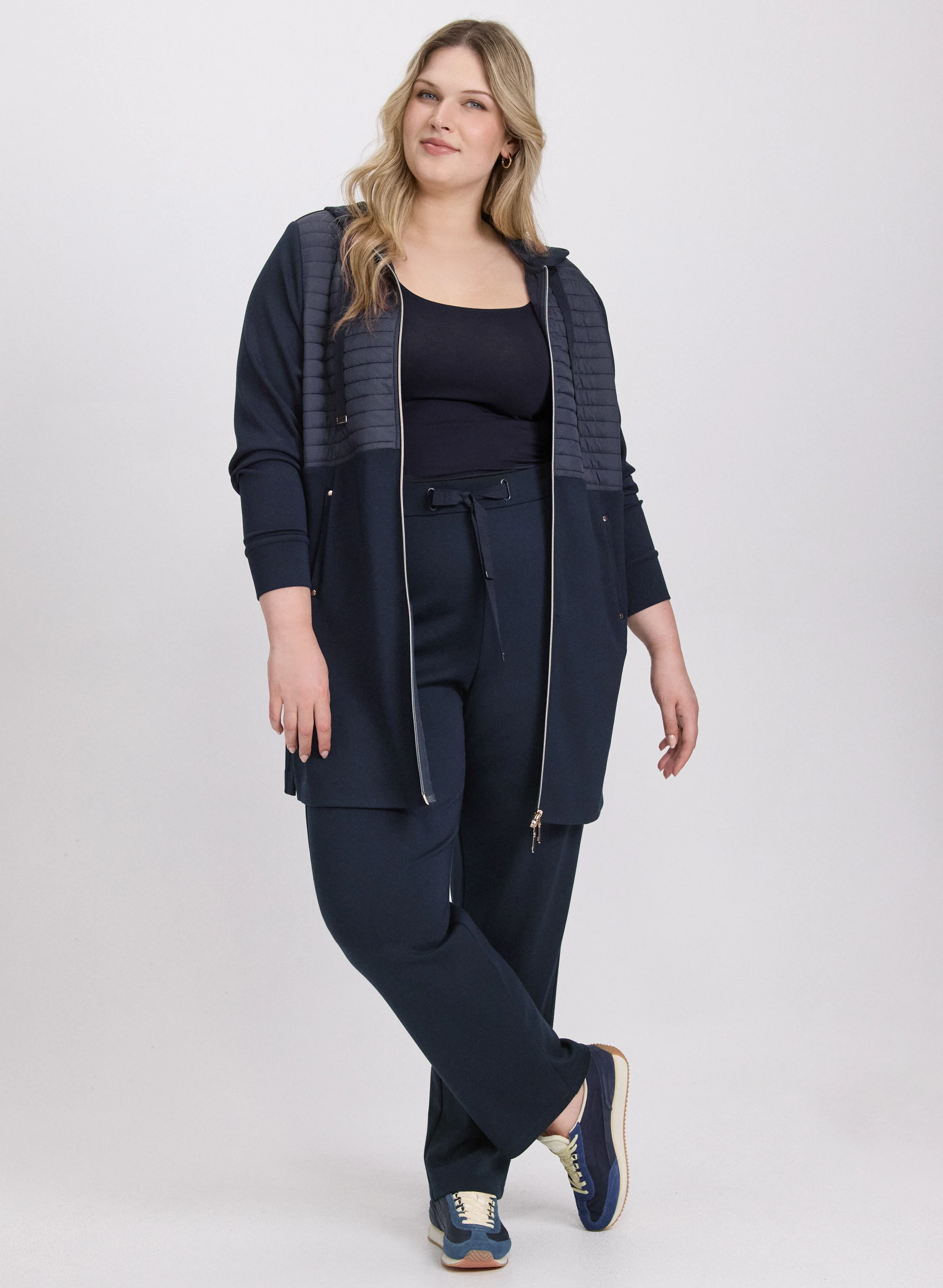 Zip Nylon Trim Top - Image 3
