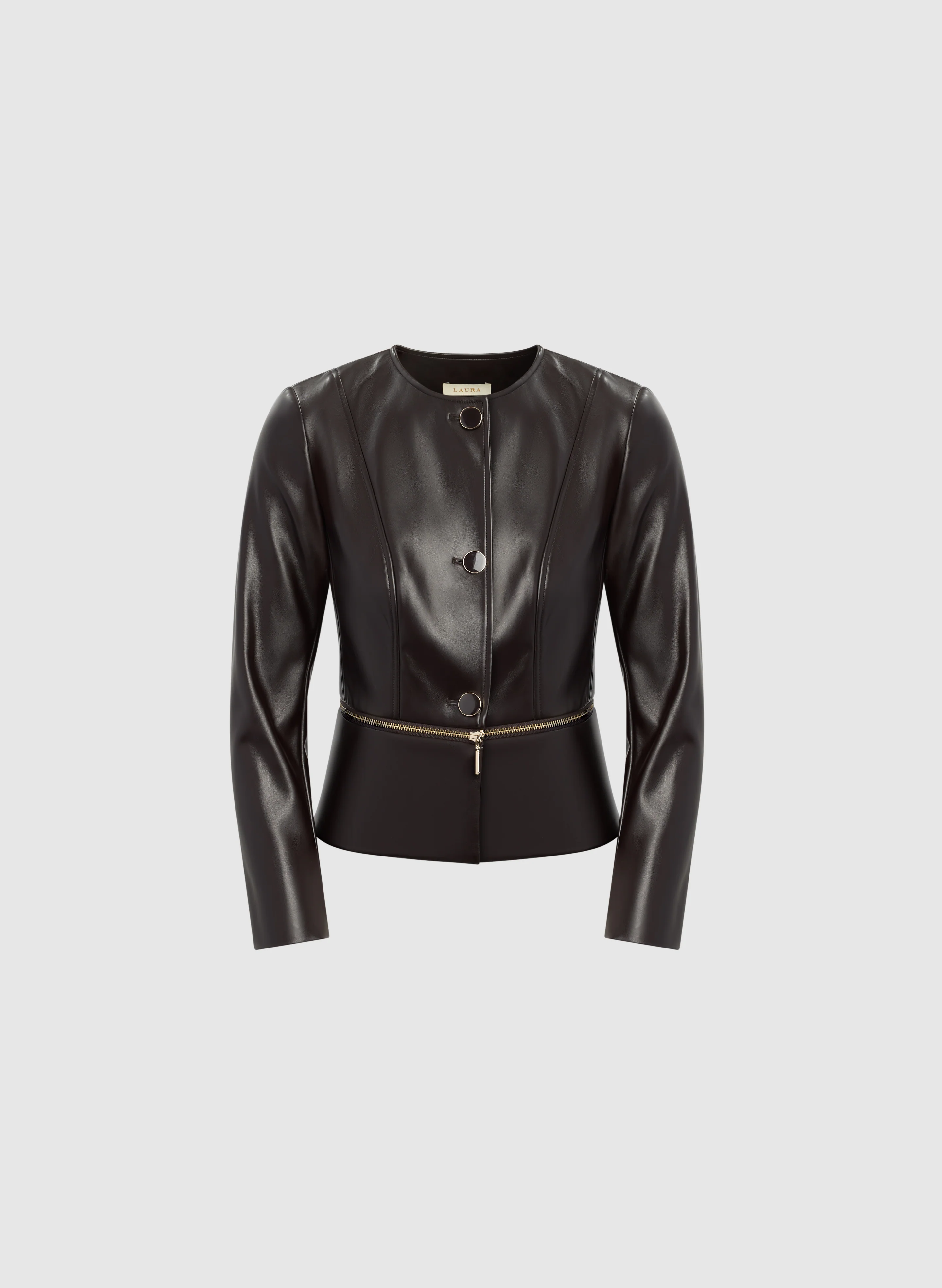 Zip-Off Peplum Jacket - Image 6