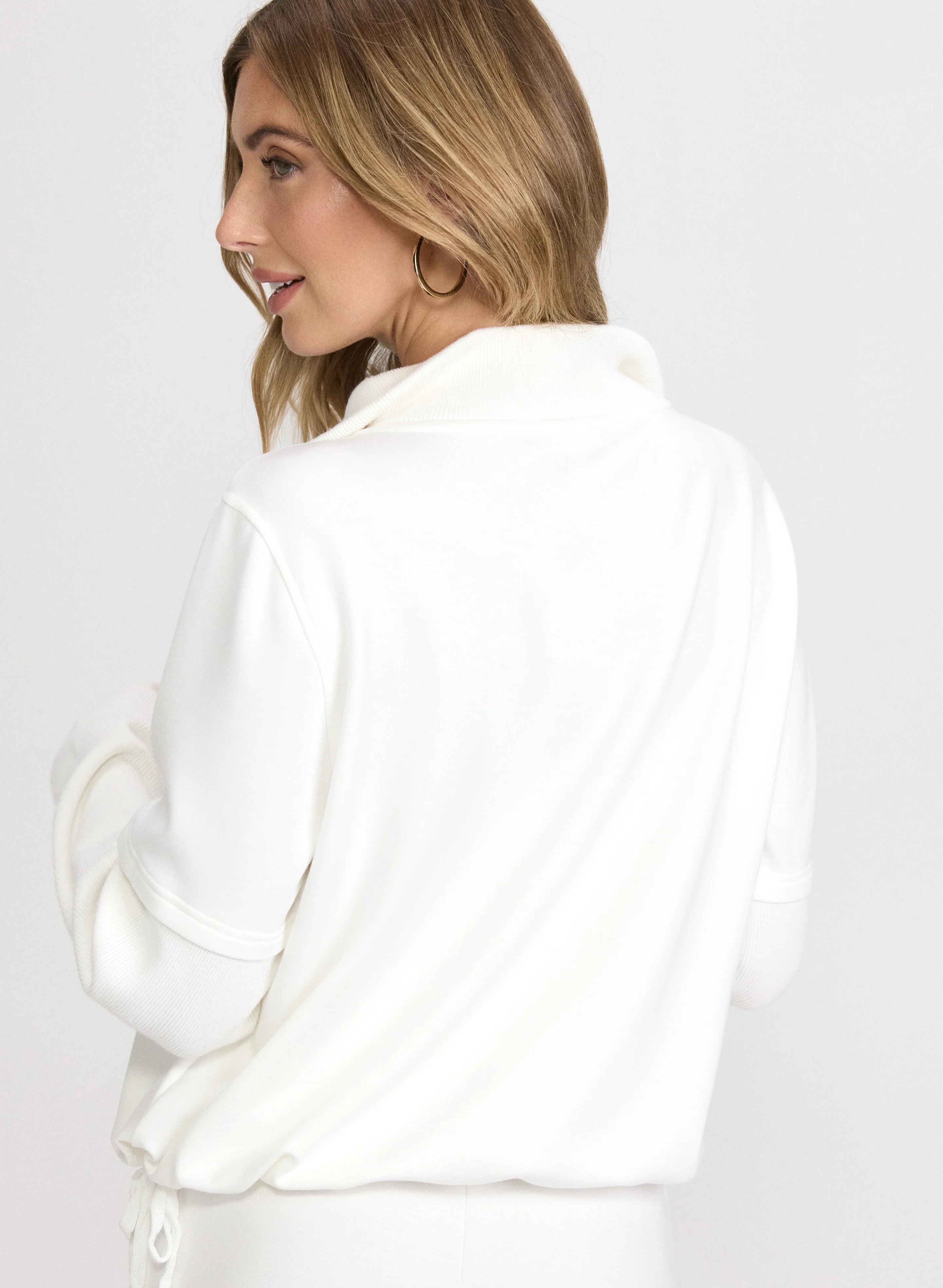 Zip-Up Funnel Neck Top - Image 4