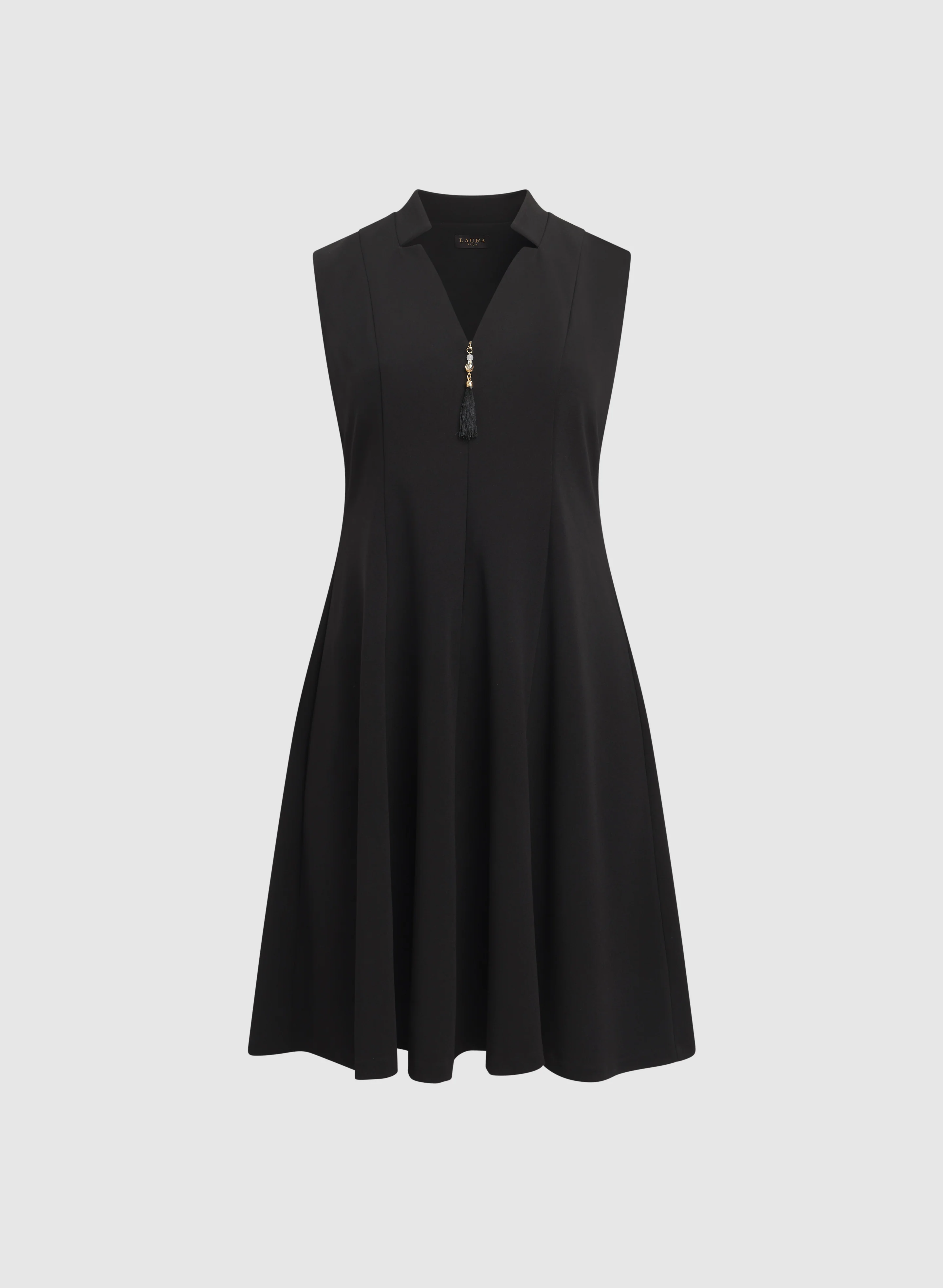 Zip-Up Tassel Detail Dress - Image 6