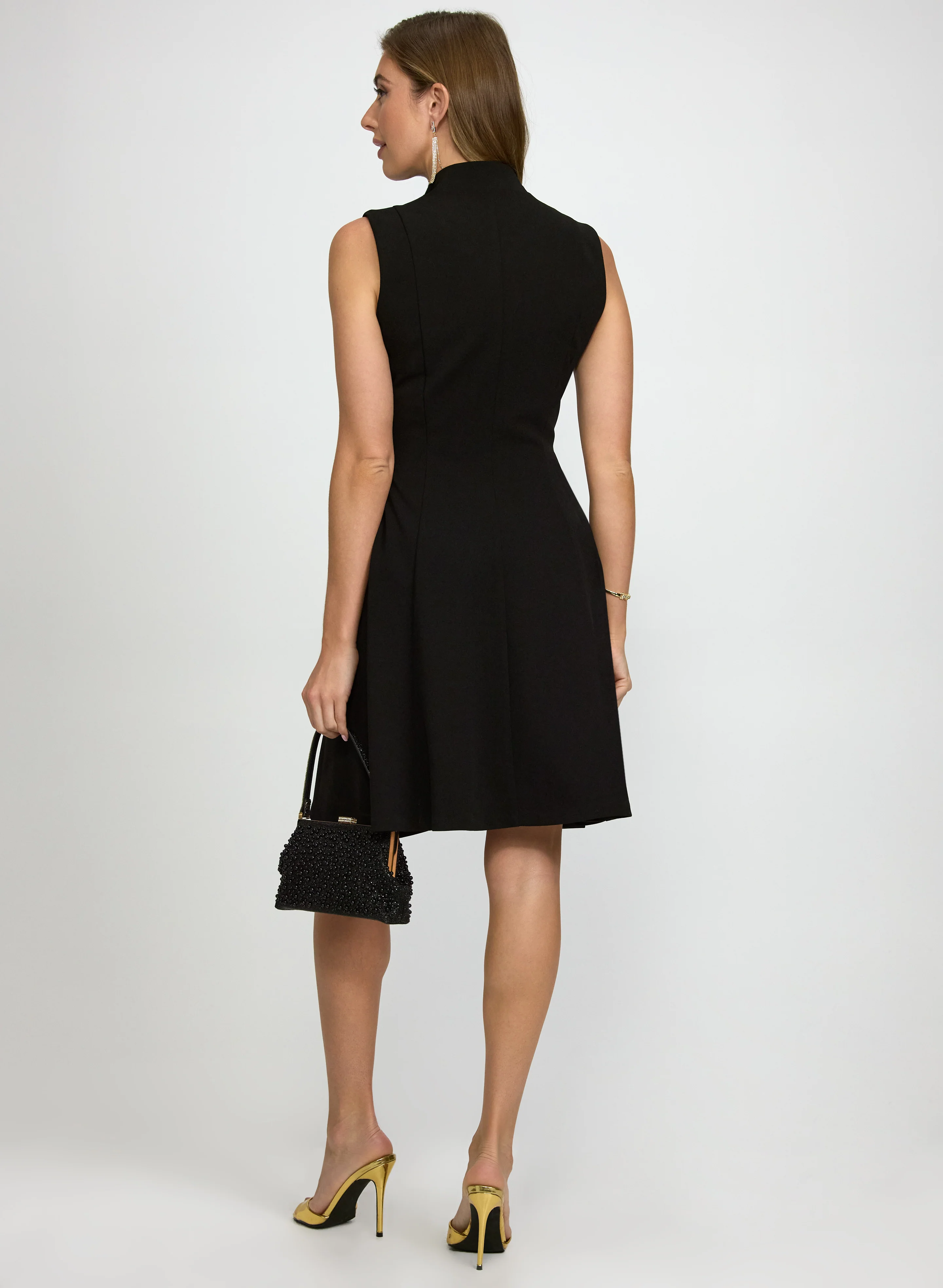 Zip-Up Tassel Detail Dress - Image 4