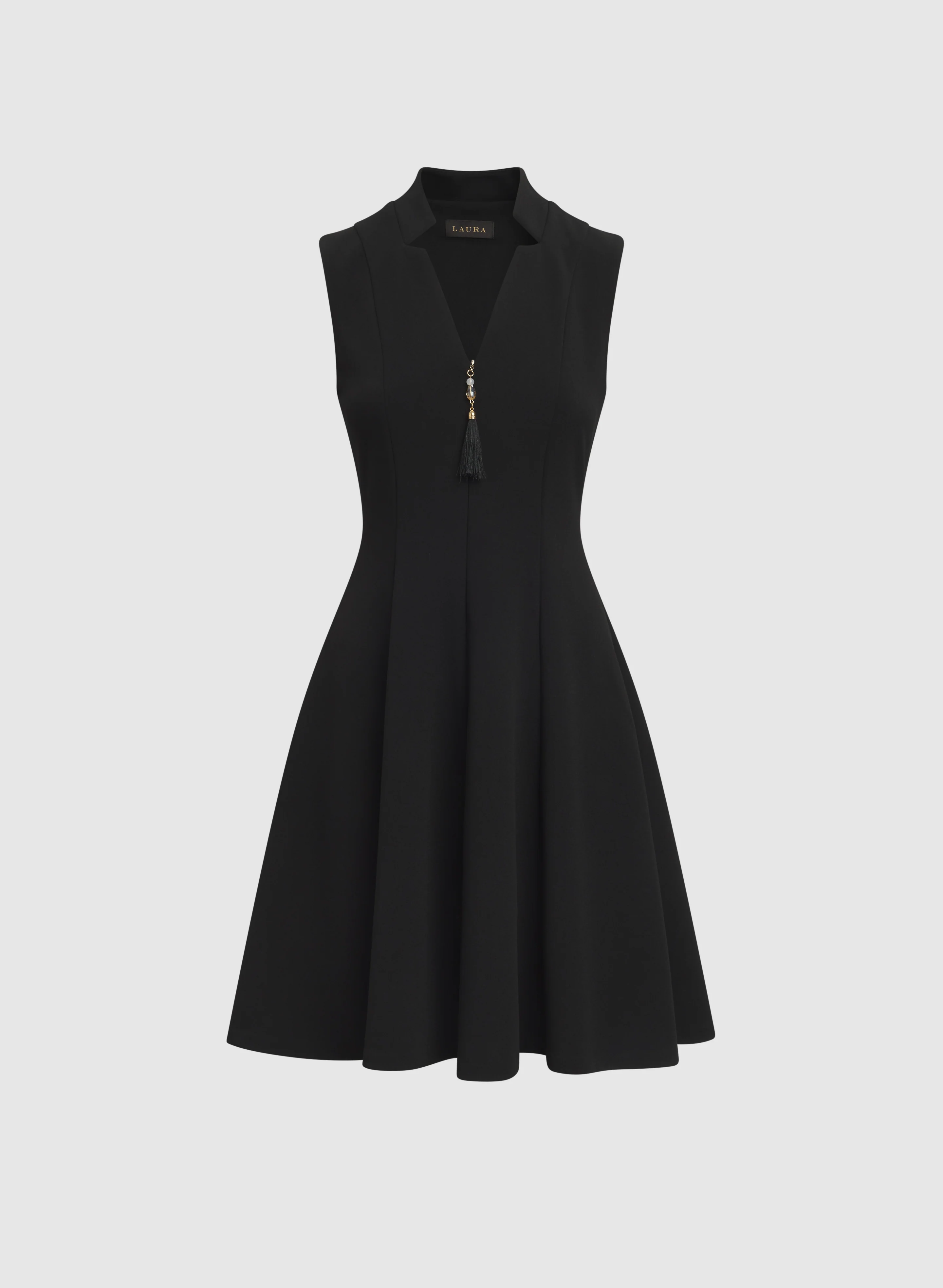 Zip-Up Tassel Detail Dress - Image 5