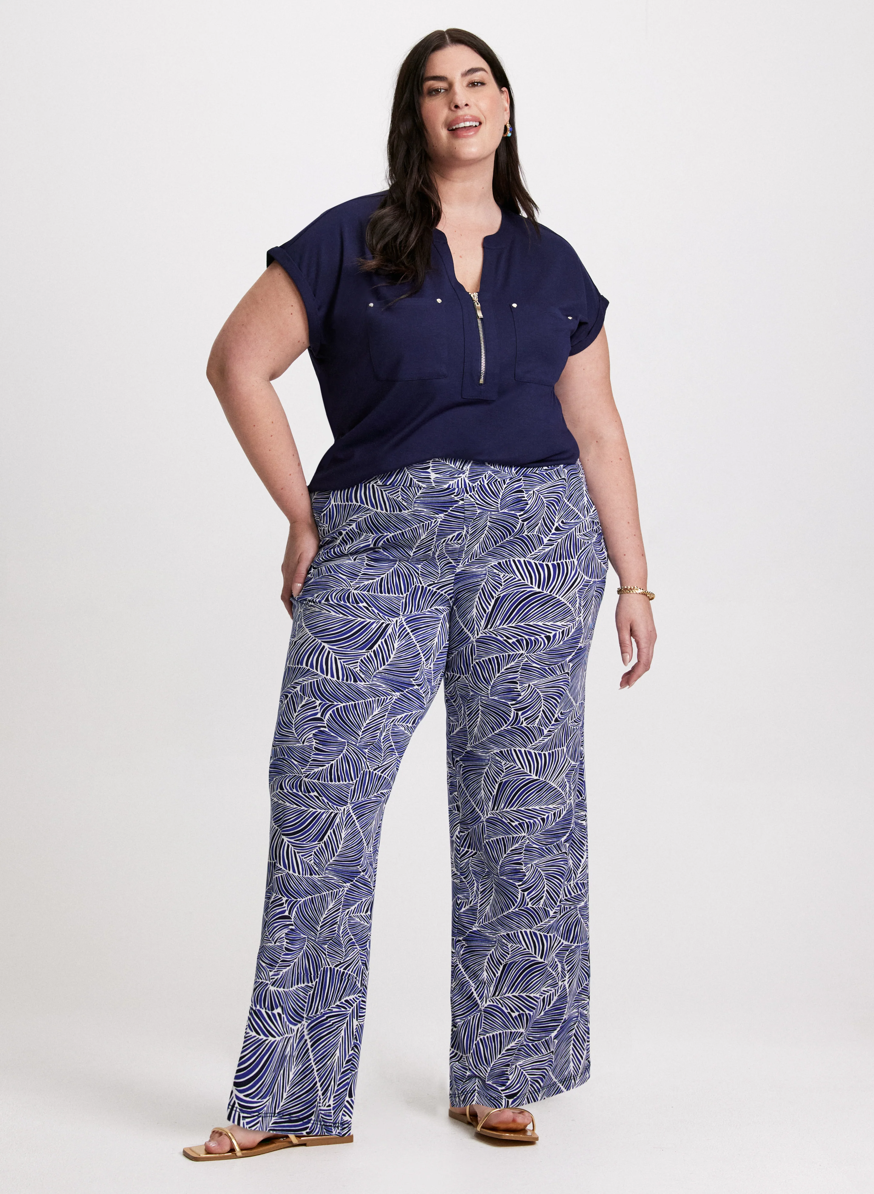 Zipper Neckline T-Shirt - Image 3